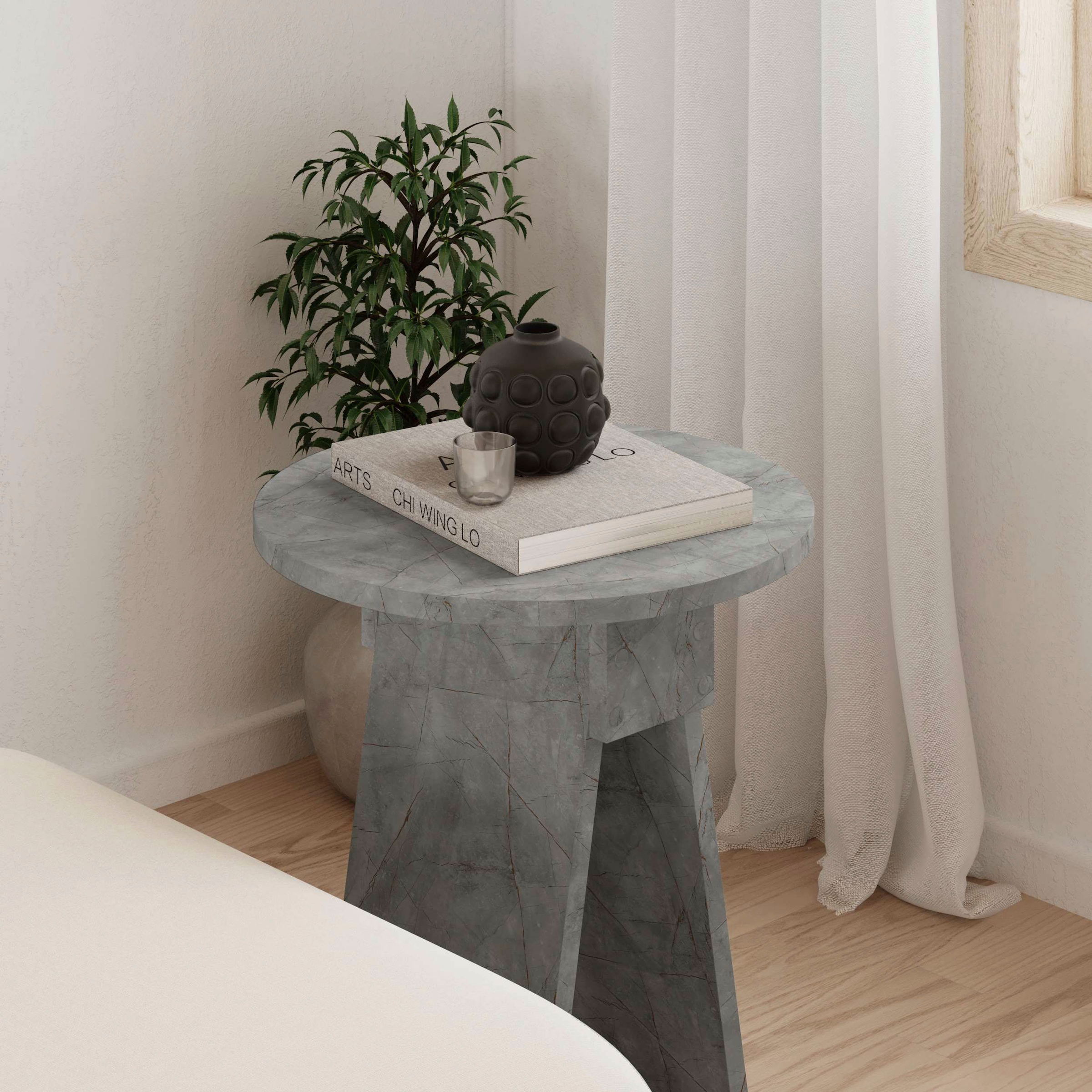 Decortie Beistelltisch »CHEN BEISTELLTISCH«, (Packung, 1 St.), Leichte Montage, Lagerung, Platzsparend
