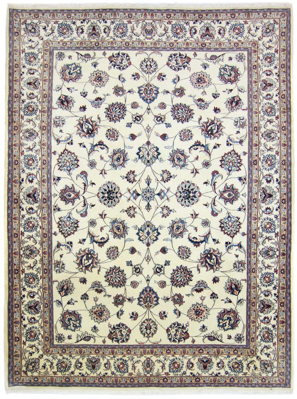 morgenland Wollteppich »Maschad Durchgemustert Beige 340 x 250 cm«, rechtec günstig online kaufen