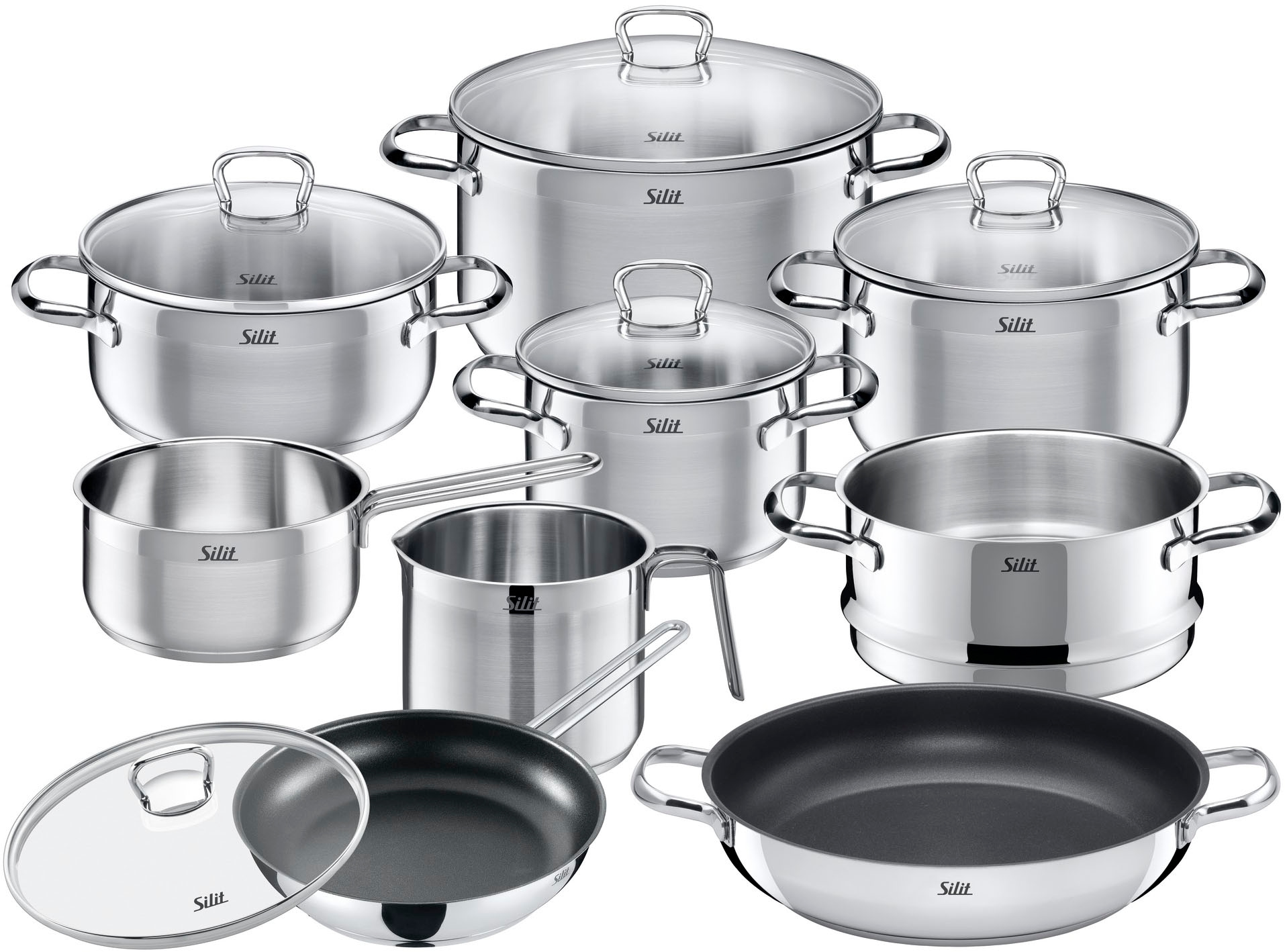 Silit Topf-Set »Toskana«, Edelstahl 18/10, (Set, 14 tlg., mit Milchtopf und günstig online kaufen