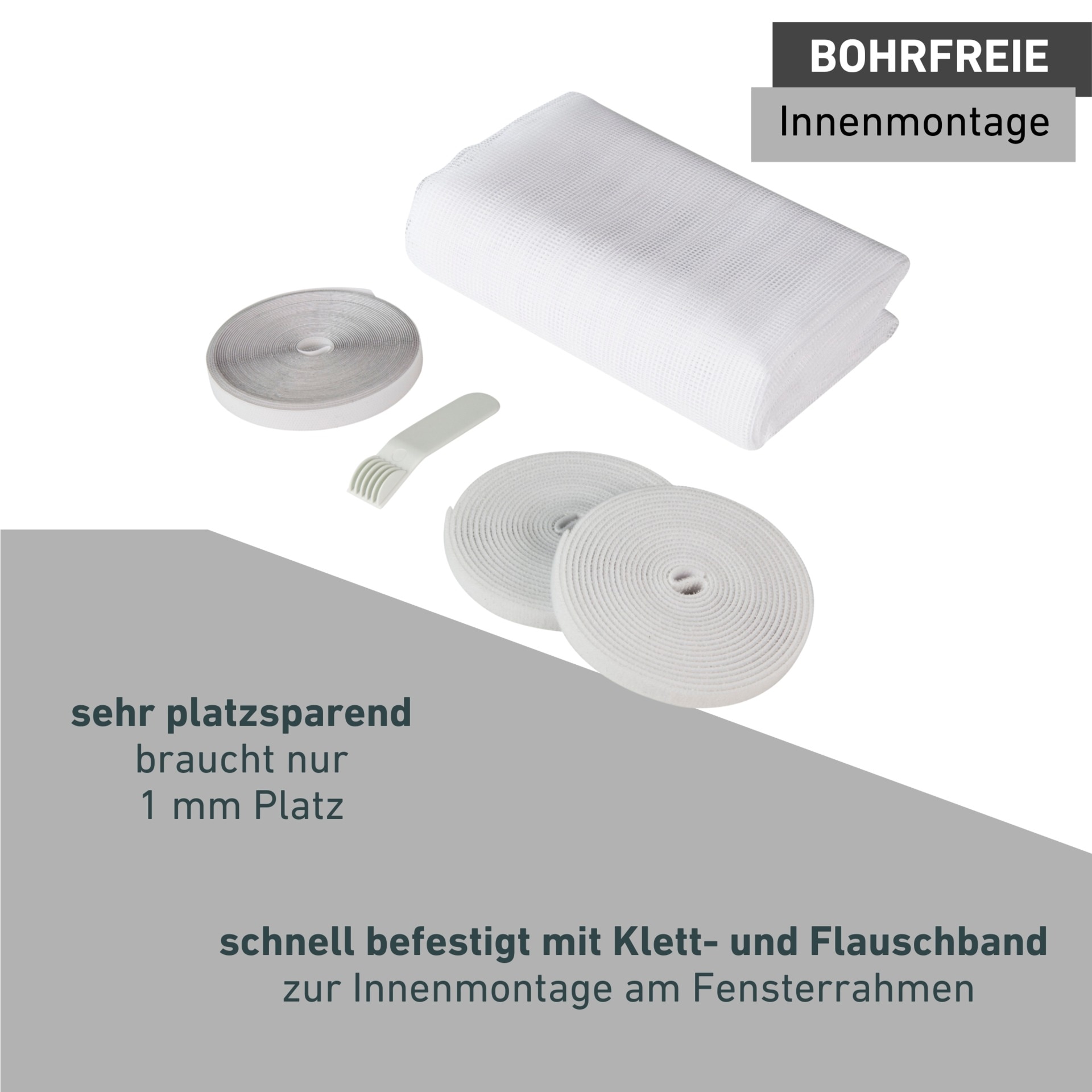 Windhager Moskitonetz »Open-Up, flexibler Insektenschutz für Fenster, ohne Bohren« 1 Stk. tlg. Insektenschutzgitter 130 x 150 cm, erhältlich in anthrazit oder weiß