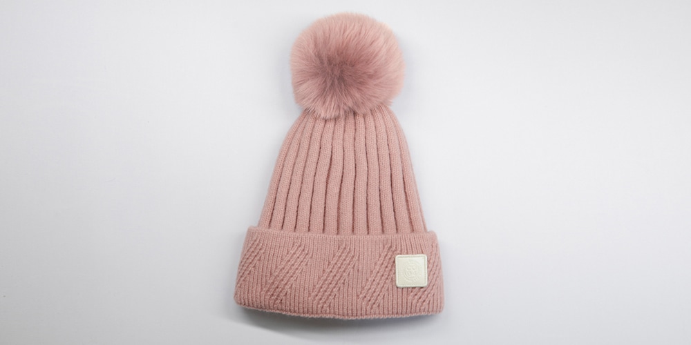 chillouts Bommelmütze elastisch, Formbeständig, gefüttert, mit breitem Umschlag