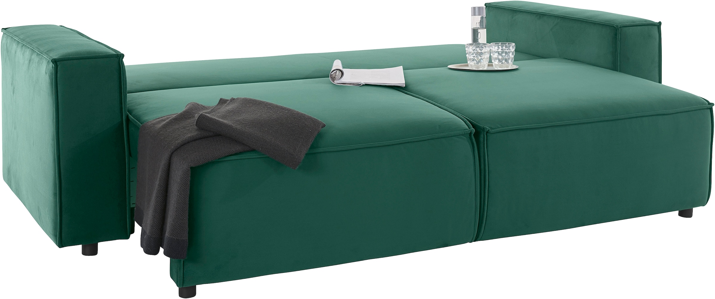 INOSIGN Schlafsofa »Marva«, incl. Bettfunktion und Bettkasten, Federkern