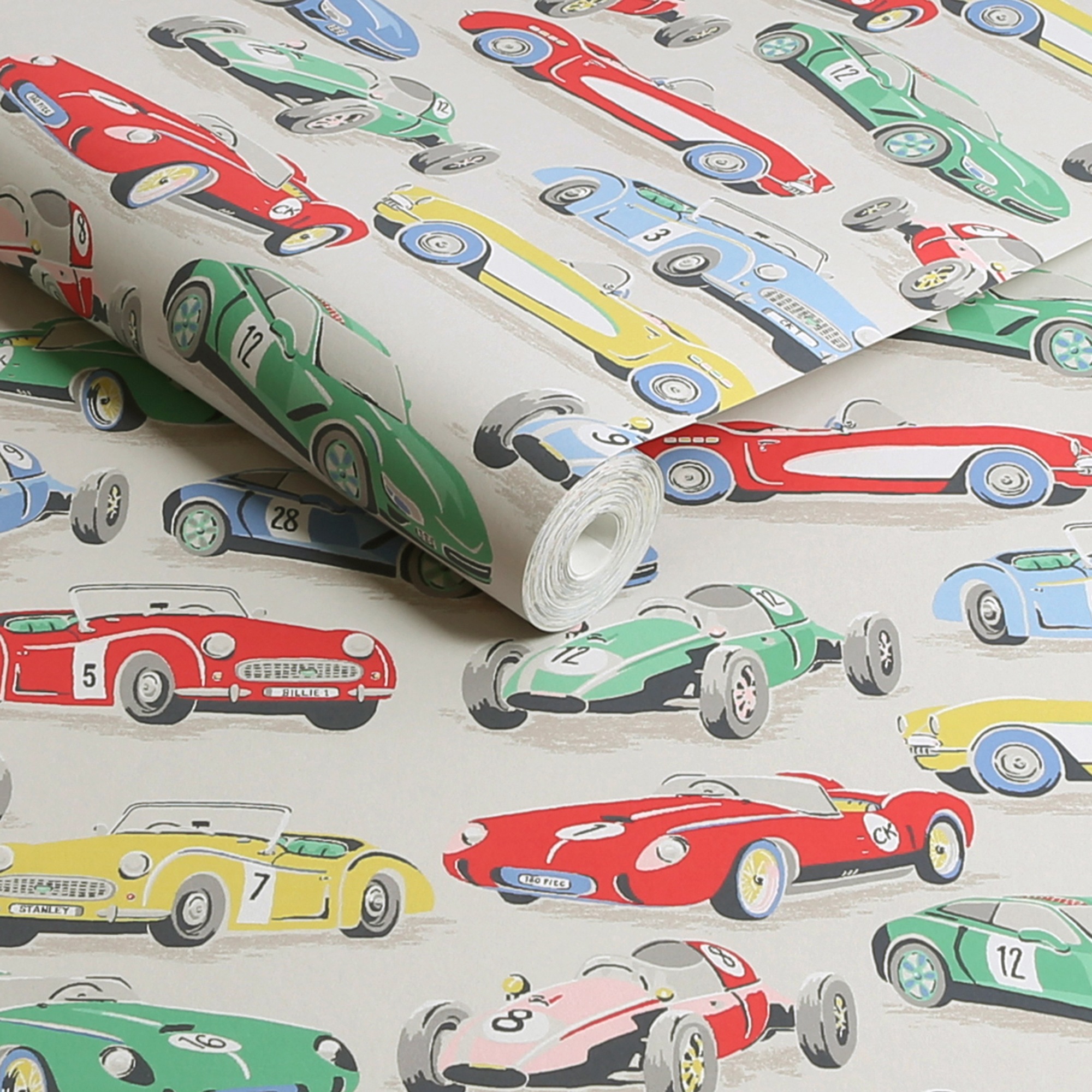 Cath Kidston Vliestapete »Vintage Cars« Motiv glatt 10mx52cm (ca. 5m2)