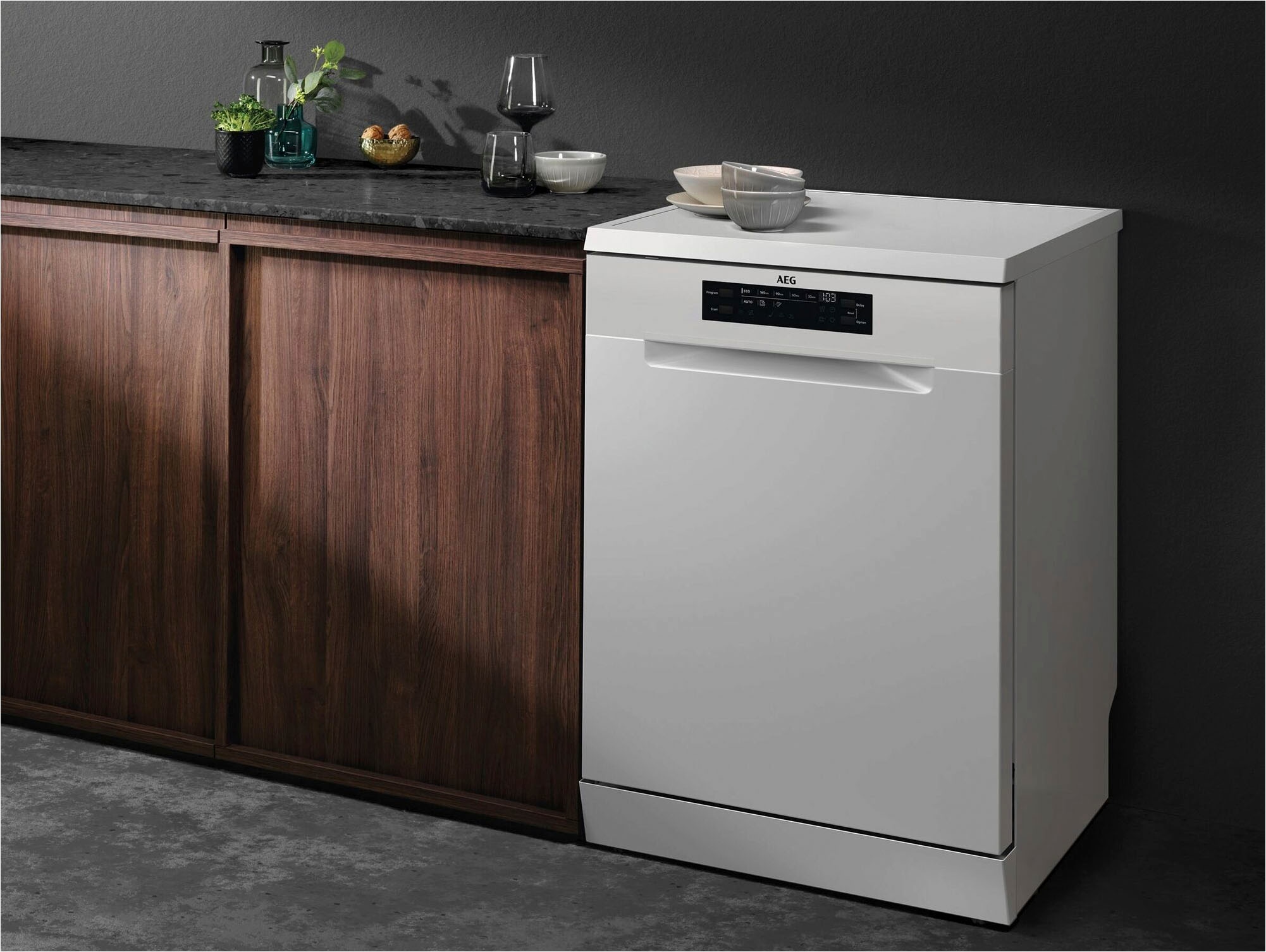 AEG Standgeschirrspüler 7000 »FFB7676APW«, 14 Maßgedecke, SoftGrips & SoftSpikes