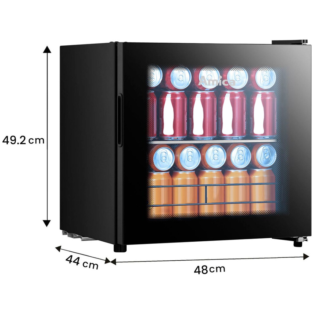 Amica Getränkekühlschrank »FK 340 100 S«, FK 340 100 S, 49,2 cm hoch, 48 cm breit