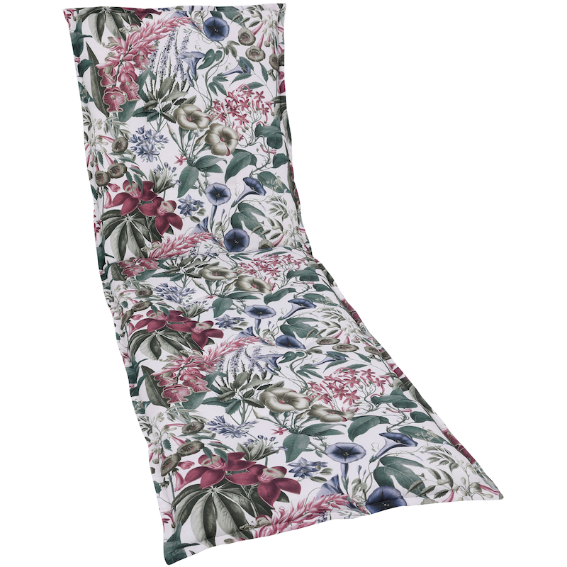 GO-DE Liegenauflage Maße ca.: 60 cm x 190 cm x 7 cm natur/grün Bezug: 75% Baumwolle, 25% Polyester