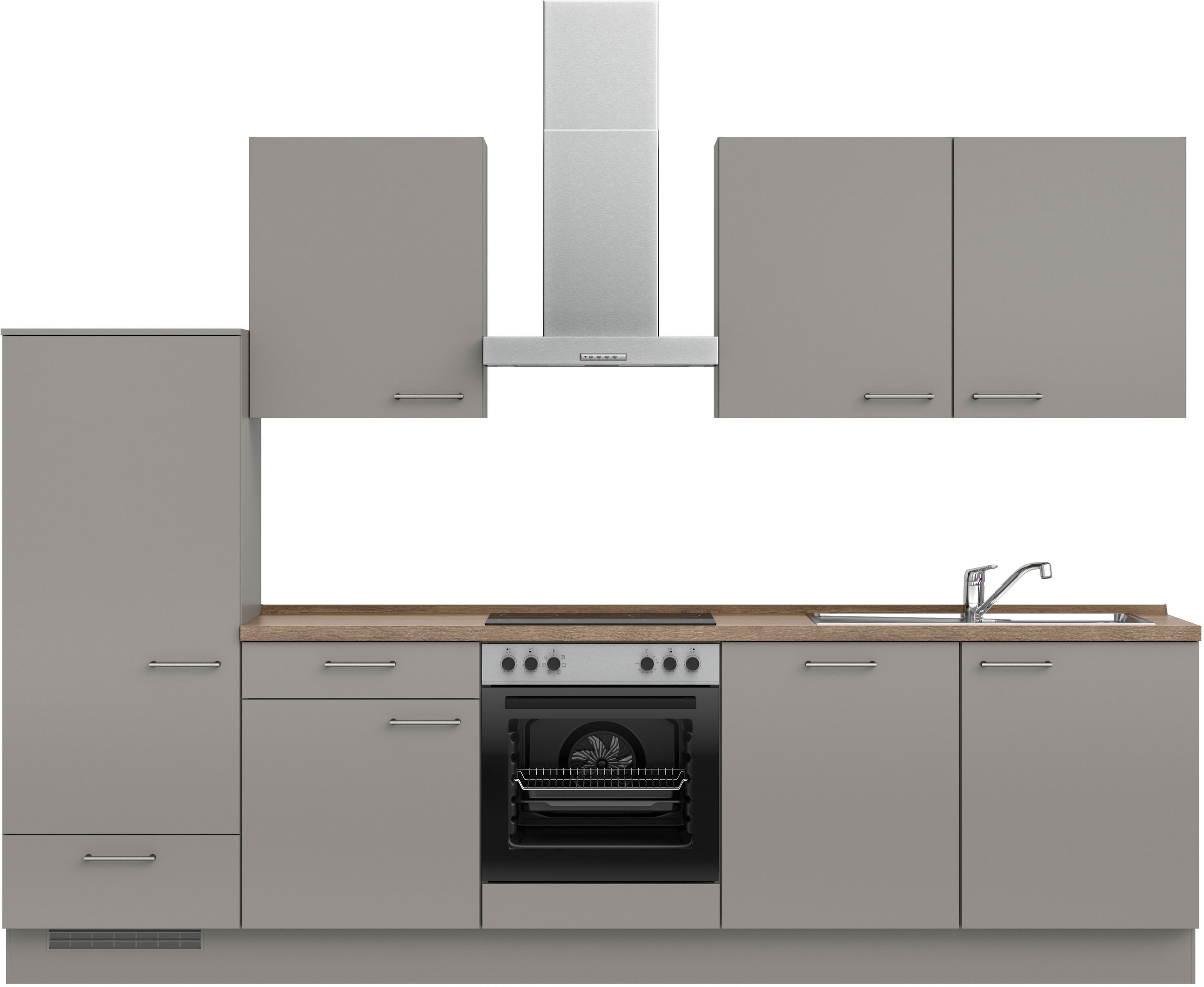 nobilia® Küchenzeile »"Laser I", Ausrichtung wählbar, Breite 300 cm« vormon günstig online kaufen