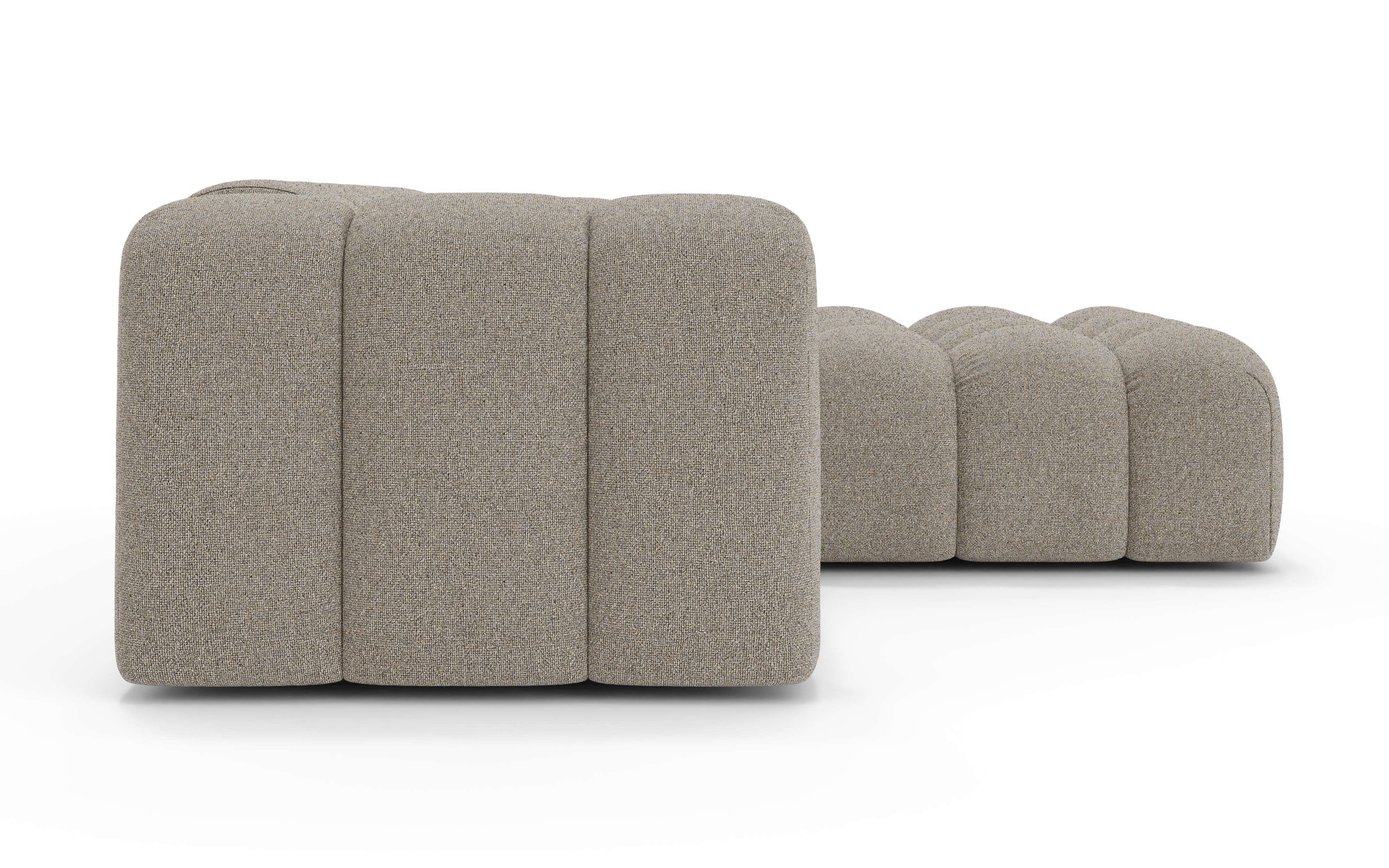 OTTO home Ecksofa »KALLIE Design-Sofa mit Wellenunterfederung, Bubble-Optik, 248/186/72cm«, moderne Steppung, hoher Sitzkomfort und modernes Design