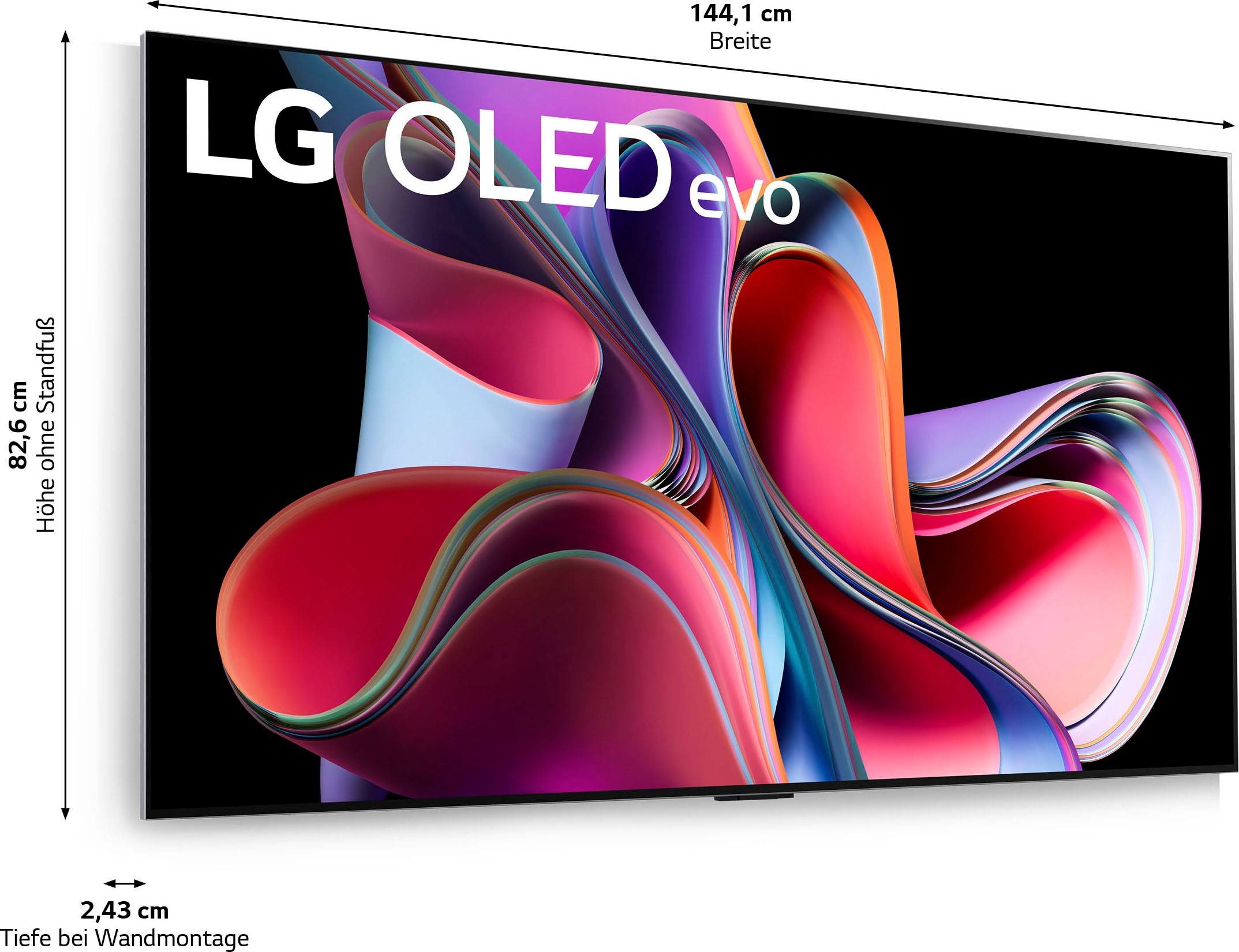 LG OLED-Fernseher »OLED65G39LA«, 164 cm/65 Zoll, 4K Ultra HD, Smart-TV,  OLED evo, α9 Gen6 4K AI-Prozessor, Brightness Booster Max online bestellen