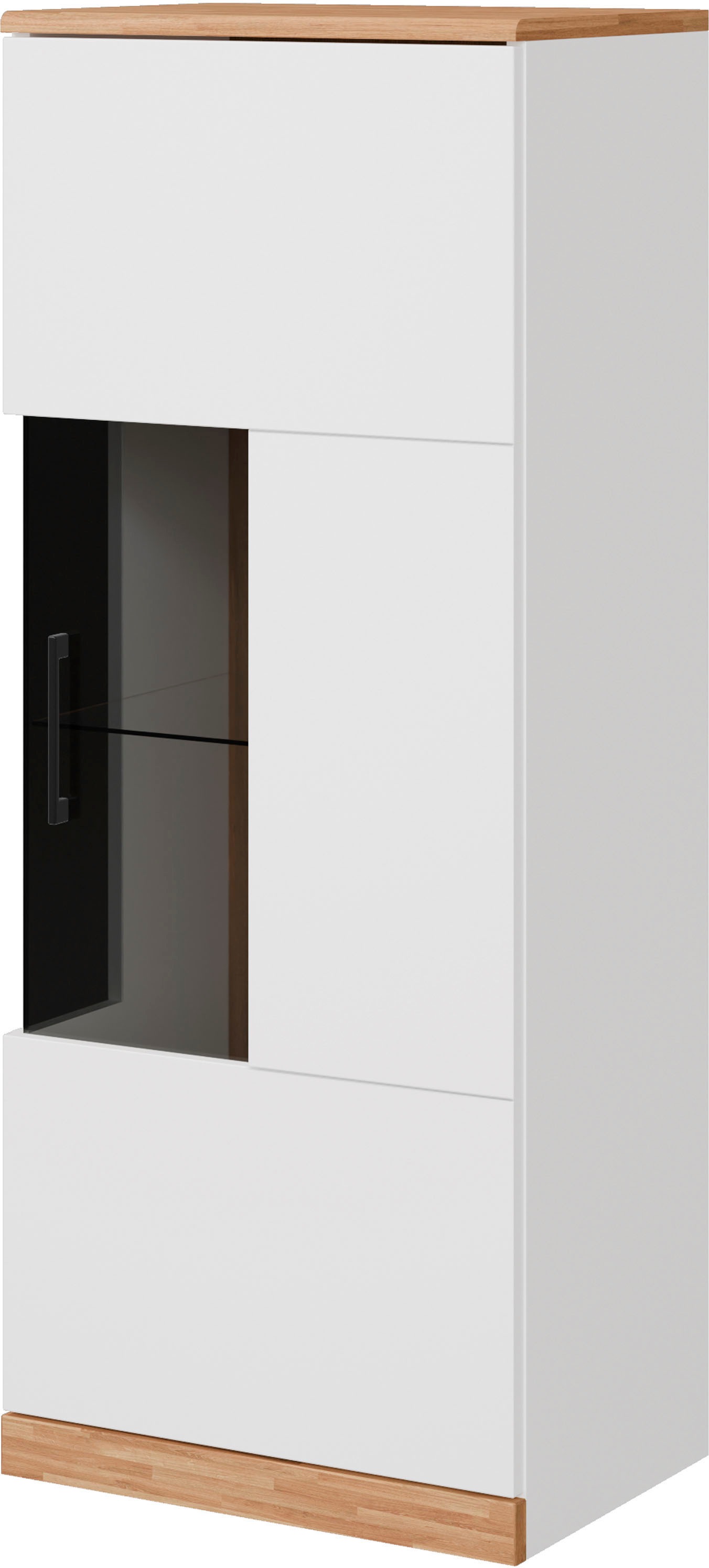 Home affaire Vitrine »RIBE75, 1Glasboden variabel, dunkles gehärtetes Glas, günstig online kaufen