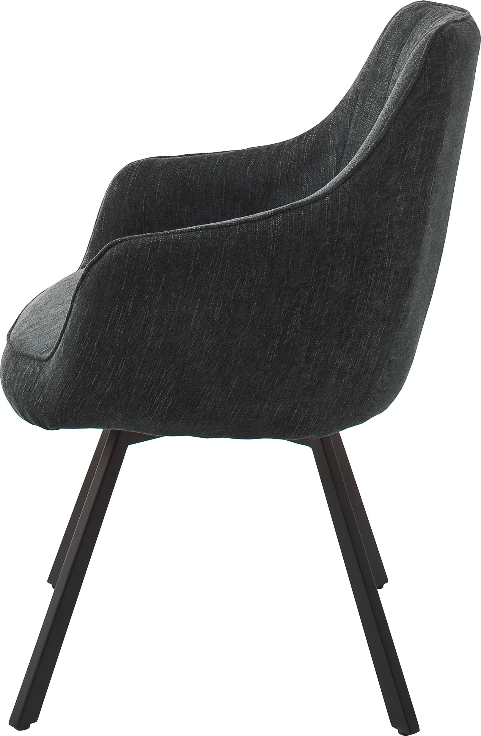 MCA furniture Esszimmerstuhl »Sassello«, (Set), 2 St., Stuhl 180°drehbar mit Nivellierung, Stoffbezug, belastbar bis 120 kg