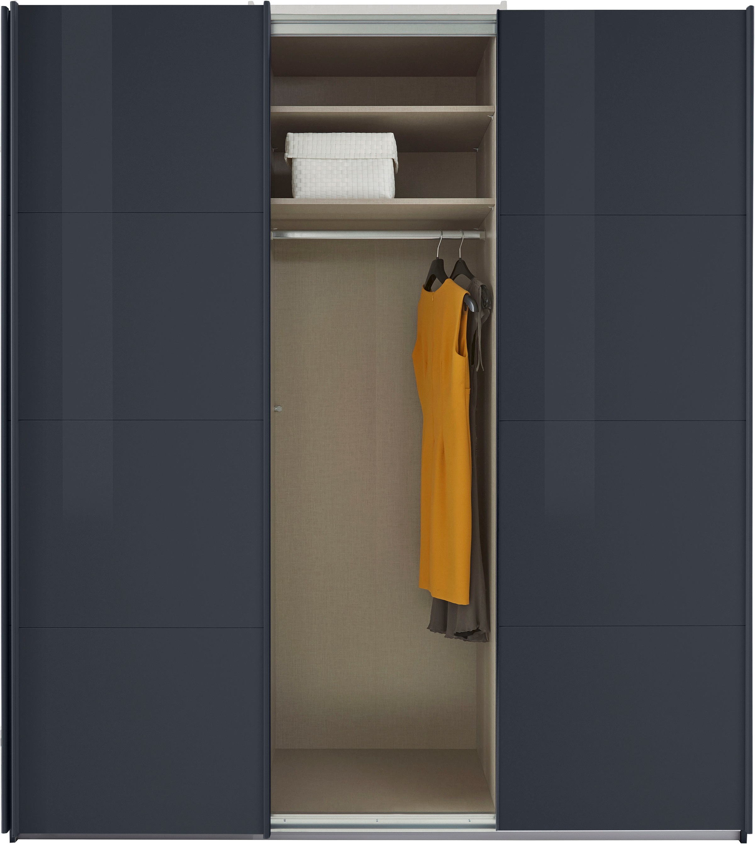 rauch Schwebetürenschrank »Kleiderschrank Schrank Garderobe TOPSELLER OTELI inkl. Inneneinteilung«, mit 3 Innenschubladen sowie zusätzlichen Einlegeböden MADE IN GERMANY
