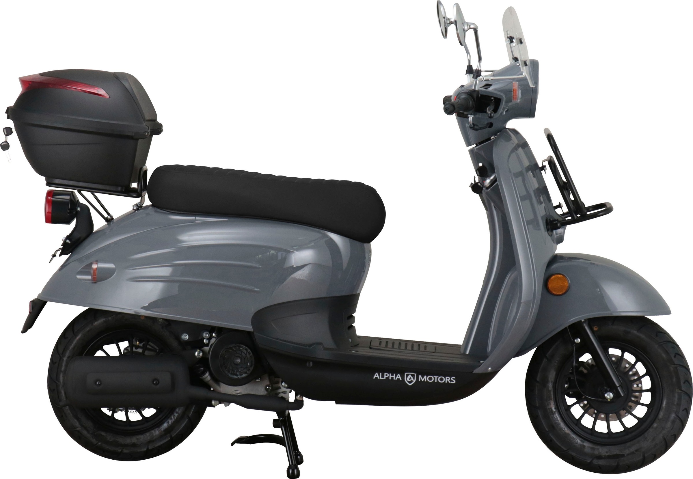 Alpha Motors Mofaroller »Adria«, 50 cm³, 25 km/h, Euro 5, 2,72 PS, (inkl. Windschild und Topcase), mit Lenkerschloss und Windschild