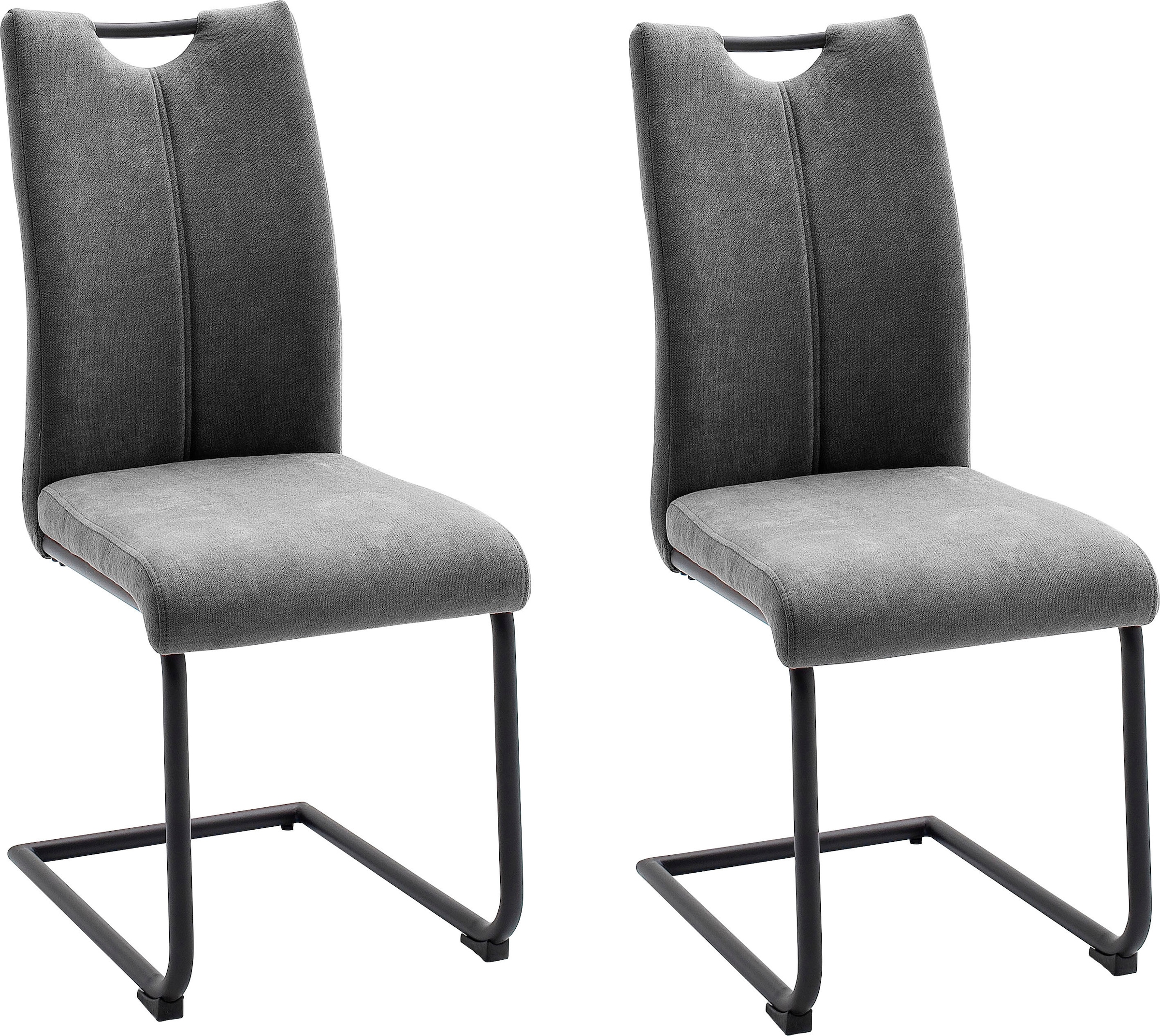 MCA furniture Freischwinger »Adana«, 4 St., (4er-Set), Belastbarkeit 120 kg, mit Griffloch, Sitzhöhe von ca. 48 cm
