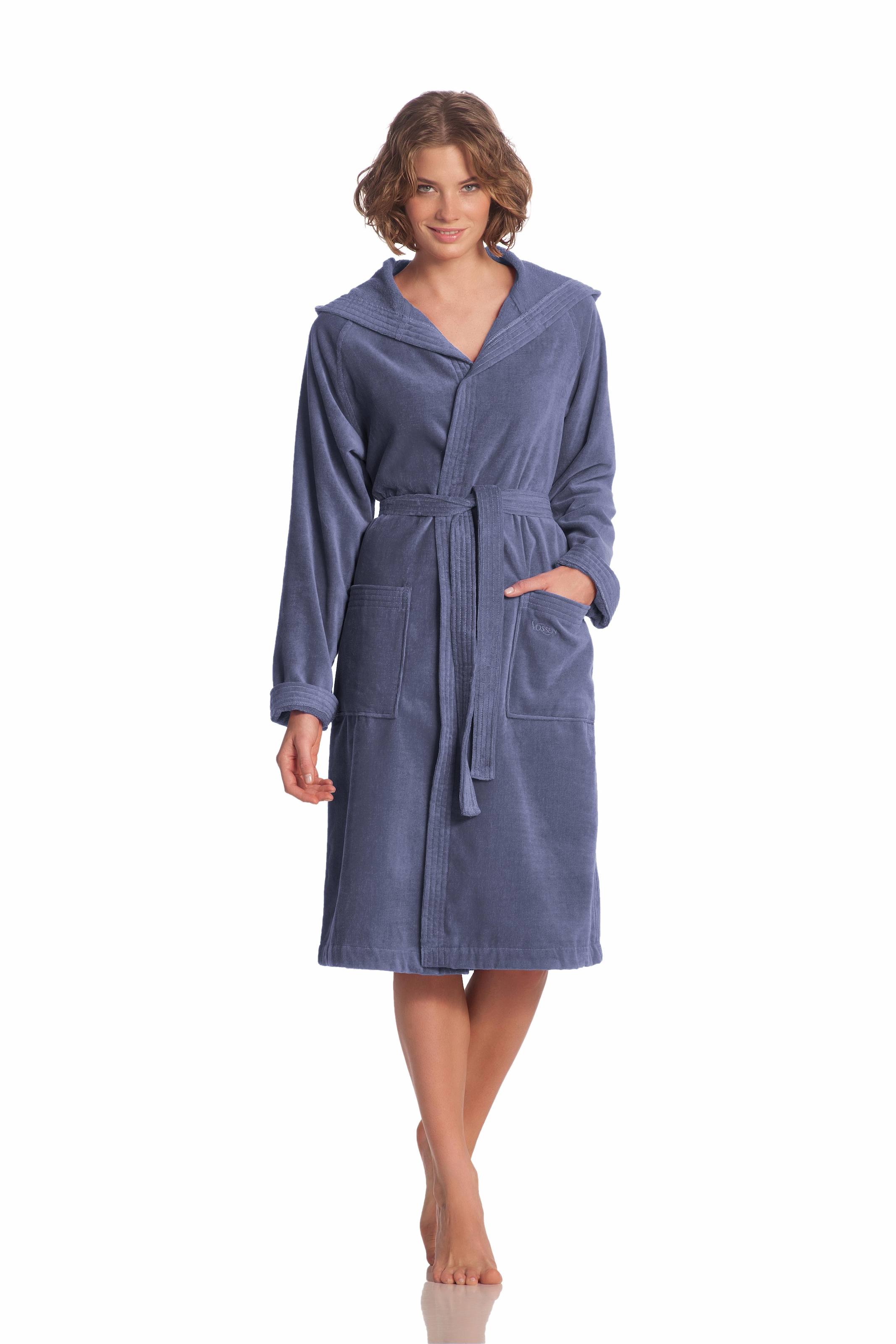 Vossen Unisex-Bademantel »Texas, ideal für Sauna & Spa, Hotelbademantel, Morgenmantel«, (1 St.), für Damen & Herren