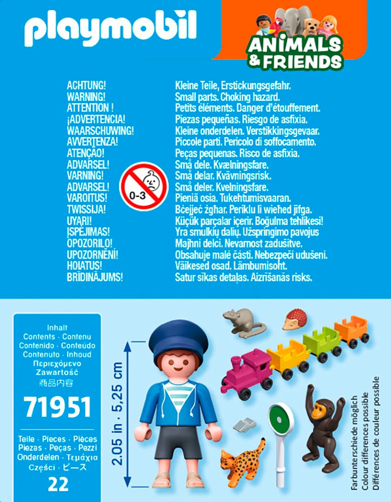 Playmobil® Konstruktions-Spielset »Kleine Lokausfahrt (71951), Animals & Friends« Made in Europe