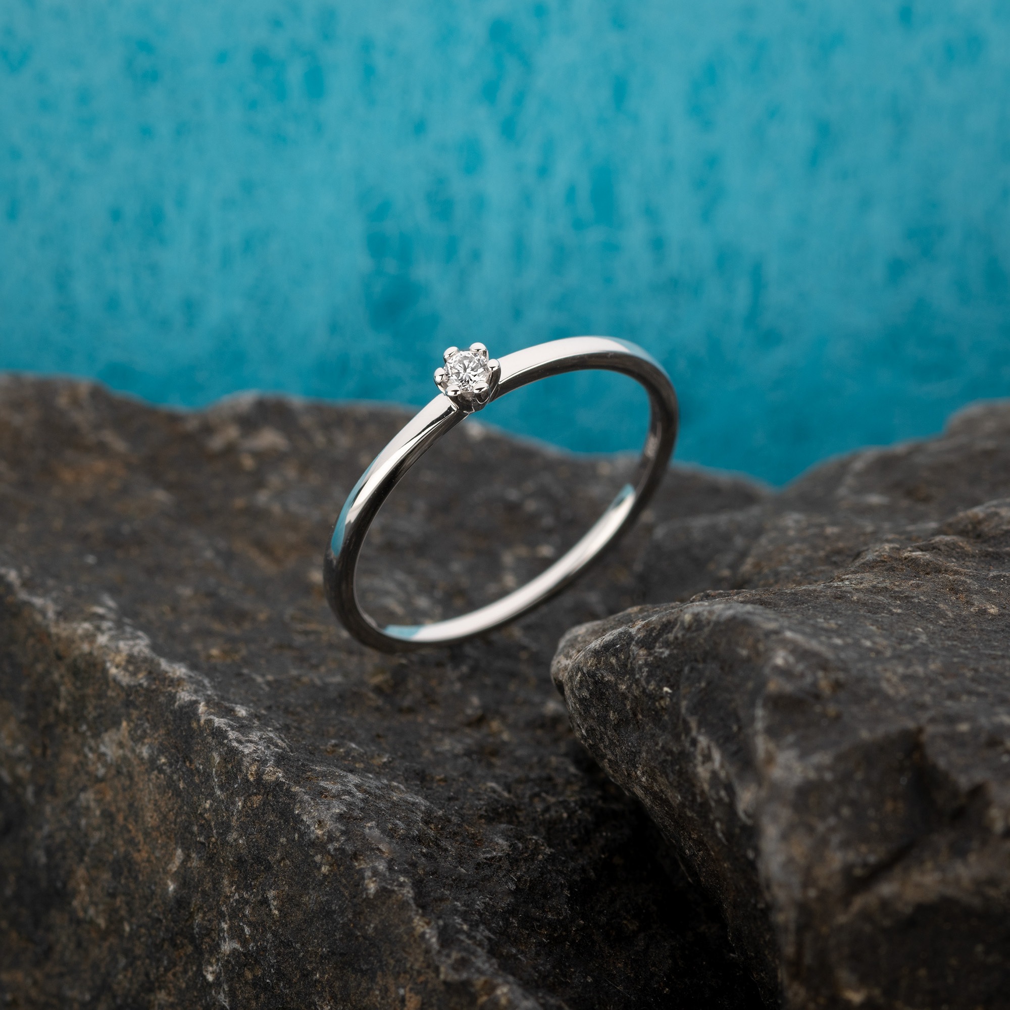 Orolino Fingerring »Gold 585 mit Brillant 0,05ct.«