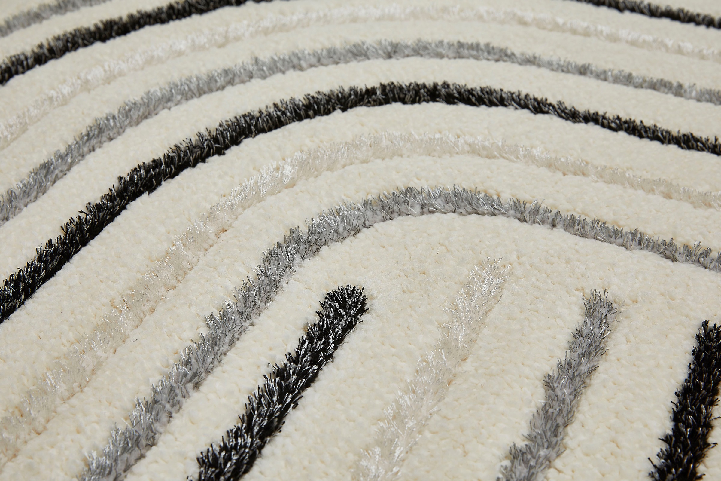 LUXOR living Teppich »Edmonton«, rechteckig, 22 mm Höhe, modernes Design, Motiv Kreis, Hoch-Tief-Effekt, weicher Flor