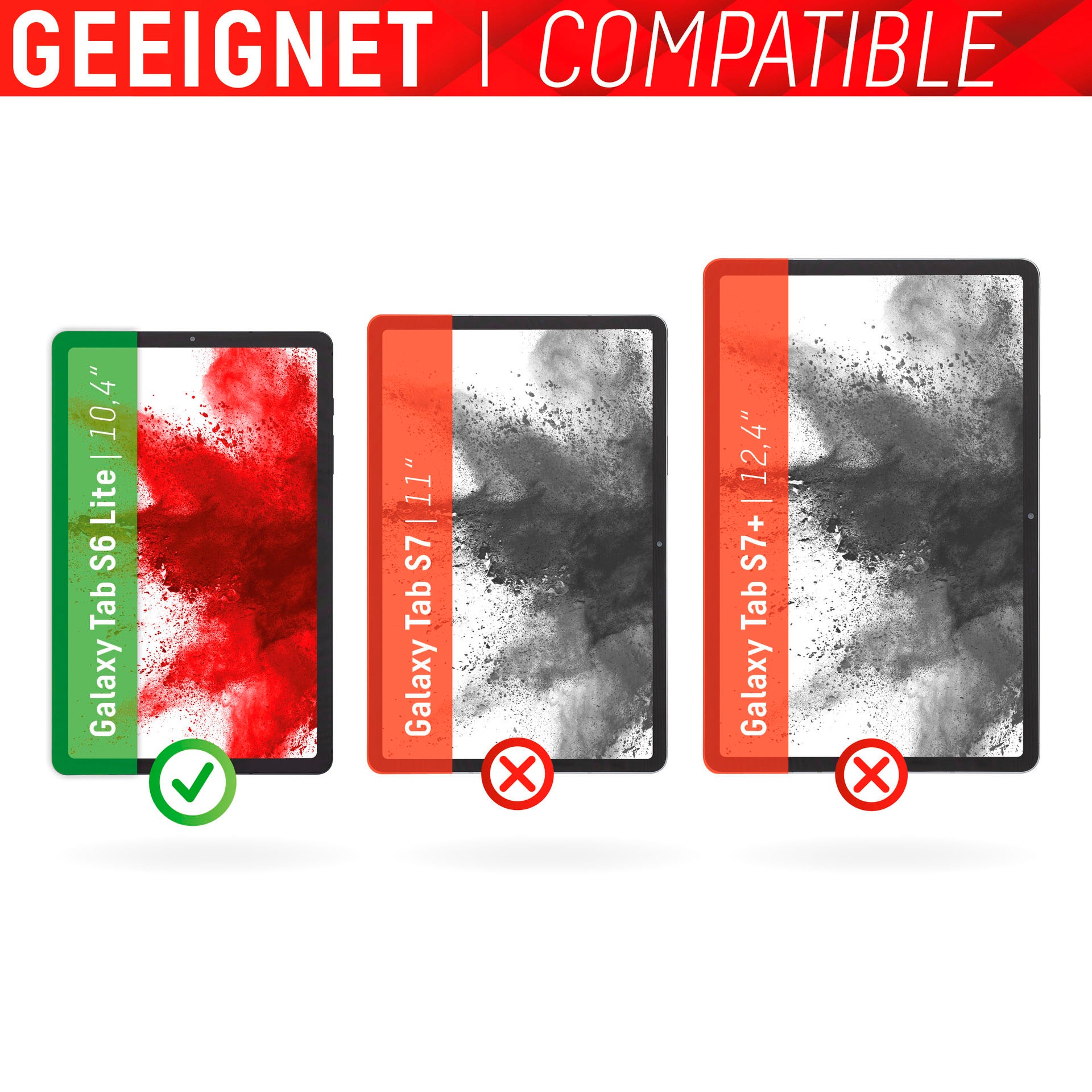 Displex Displayschutzfolie »Tablet Glass Samsung Galaxy Tab S6 Lite«, für Samsung Galaxy Tab S6 Lite