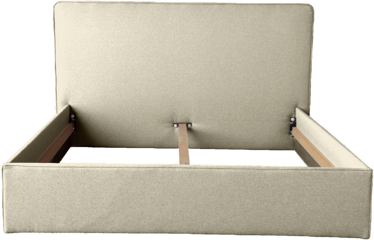 COLLECTION AB Polsterbett »Romo erhältlich in der Breite 180x200cm« 2 Varianten: Rahmen oder Rahmen mit Lattenrost