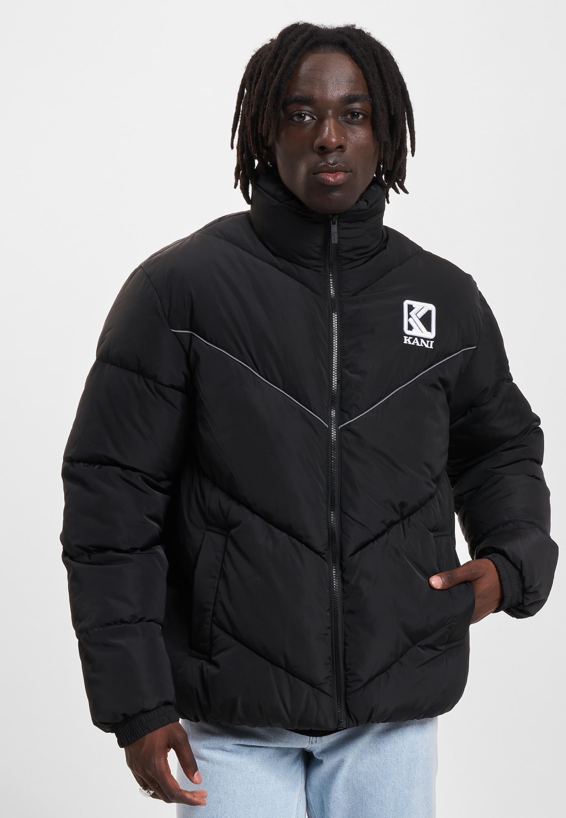 Karl Kani Winterjacke »Karl Kani Damen KM233-043-1 KK Og Puffer Jacket« 1 Stk. tlg. ohne Kapuze