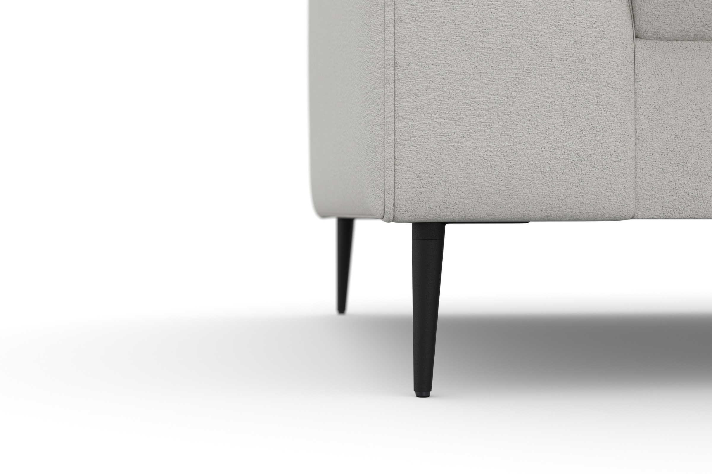 DOMO collection Ecksofa »Modica kompakt und elegant, Breite 244, L-Form«, moderne Optik mit extrabreiter Recamiere, auch in Cord