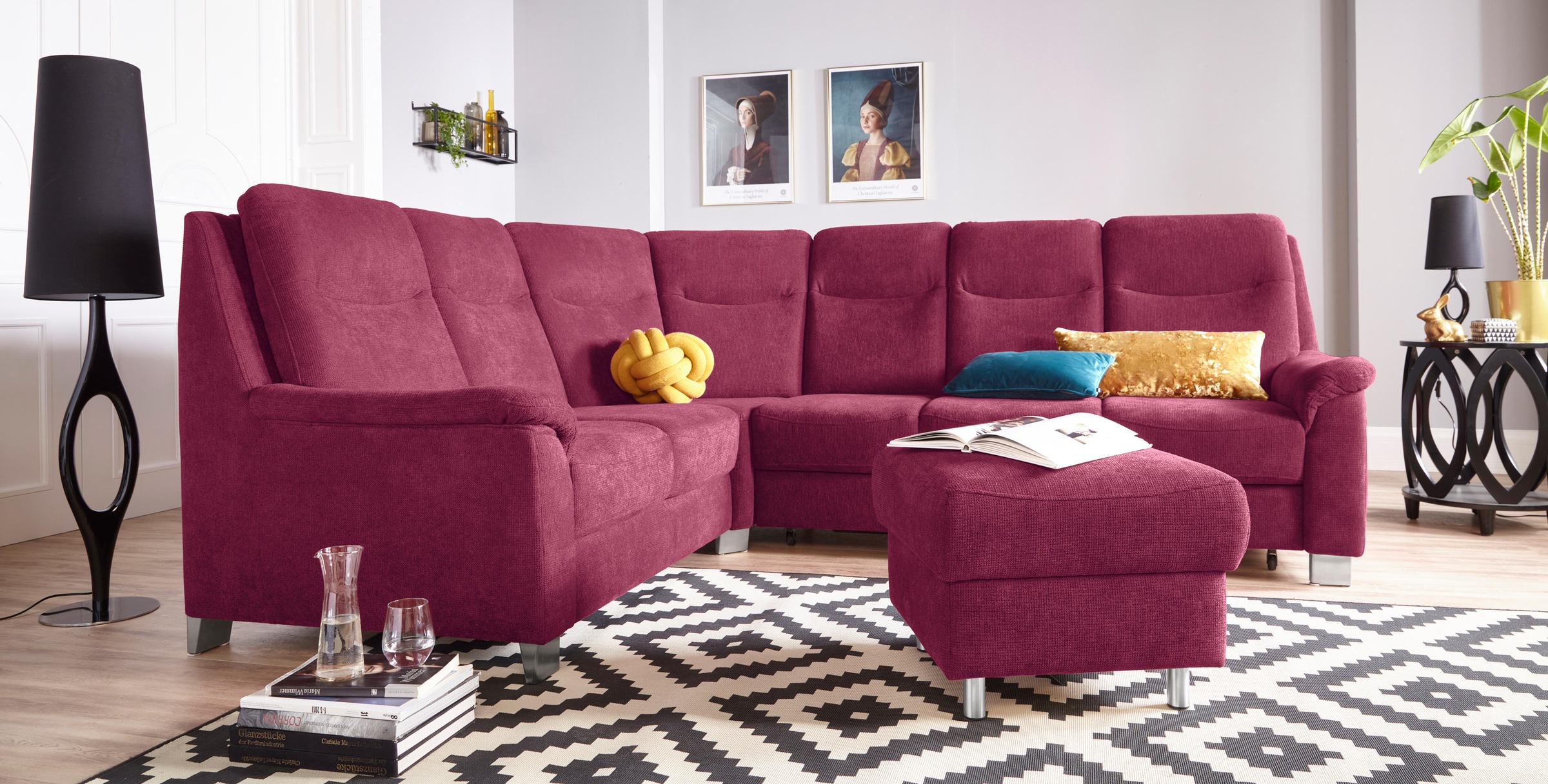 sit&more Ecksofa »Boccaccio L-Form«, mit Federkern und Kopfteilverstellung, günstig online kaufen