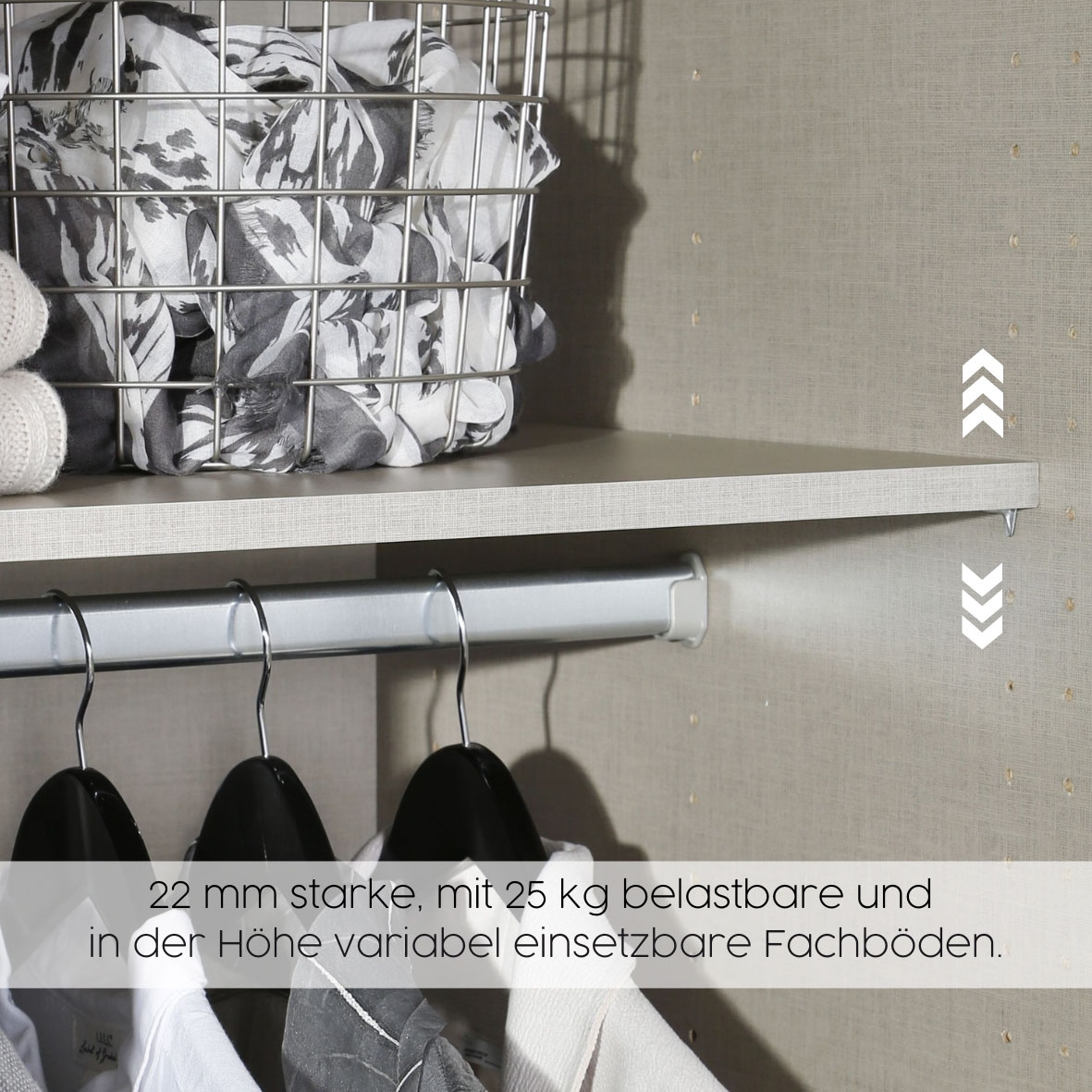 rauch Schwebetürenschrank »AURELIO Kleiderschrank Garderobe TOPSELLER«, 3 verschiedene Ausstattungsvarianten Griffe aus Metall MADE IN GERMANY