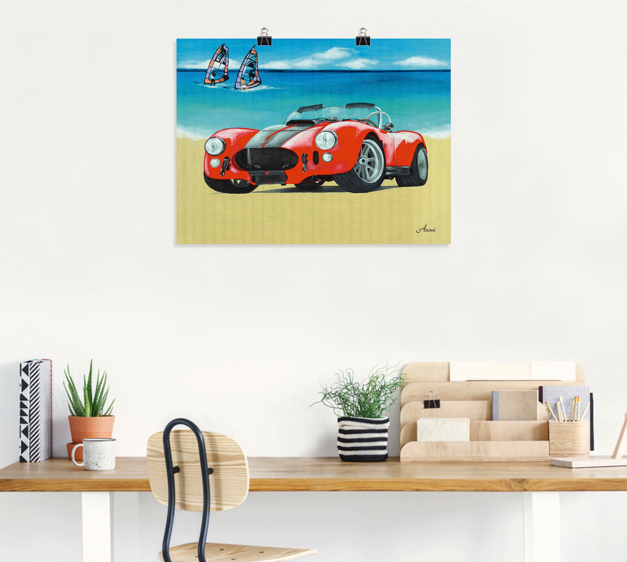 Artland Poster »Cobra Shelby 1962«, Auto, (1 St.), als Leinwandbild, Wandaufkleber oder Poster in versch. Größen