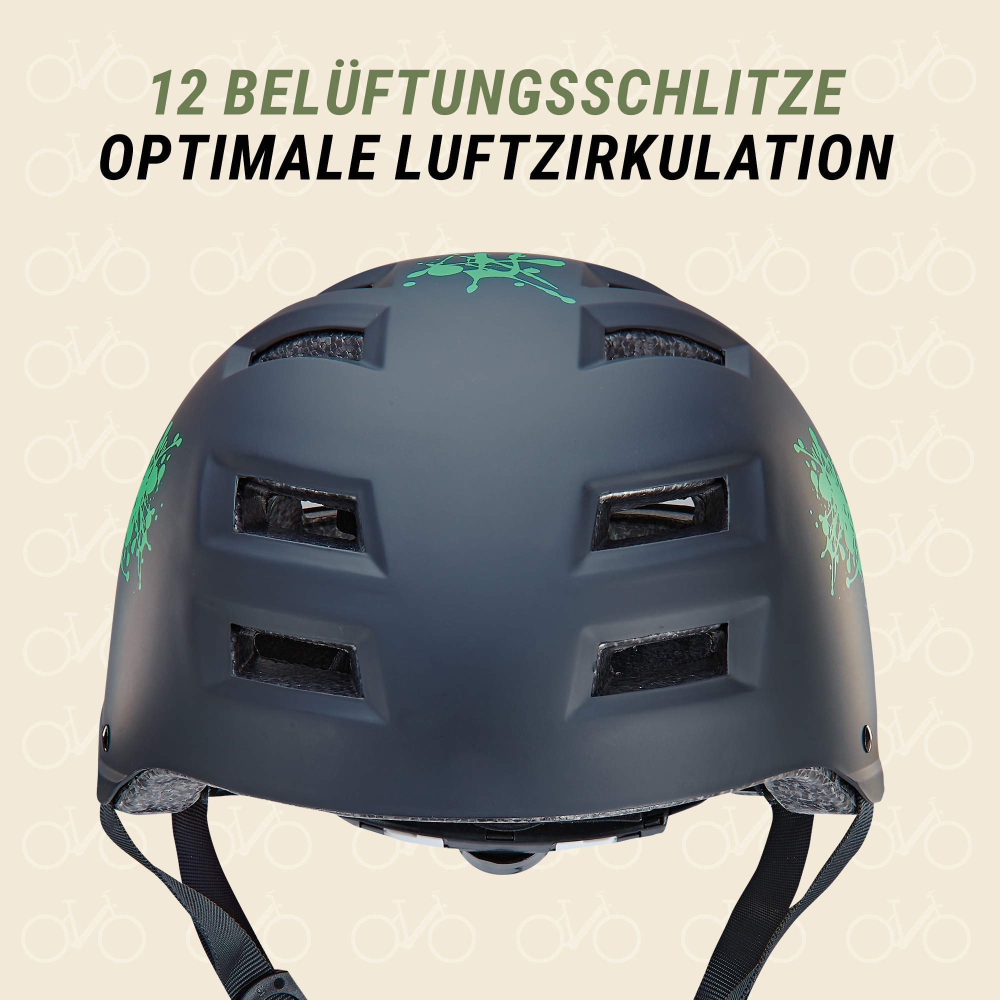 Prophete Fahrradhelm »Fahrradhelm mit LED Licht«