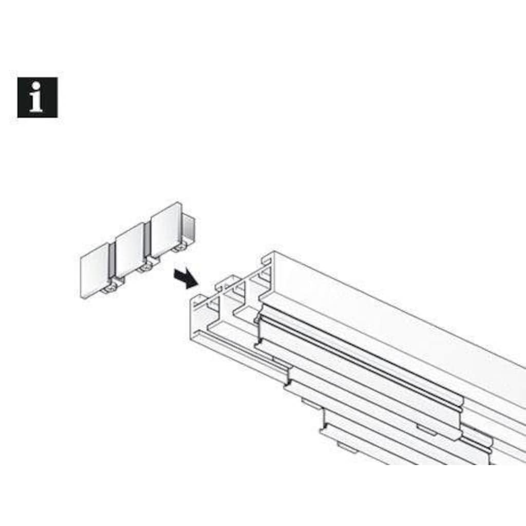 GARDINIA Gardinenstangen-Endstück »Endstück 3-läufig«, (2 St.)