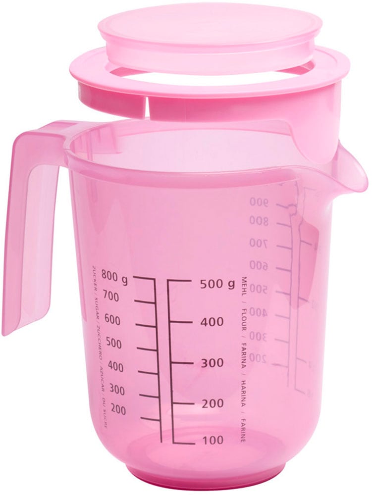 APS Rührschüssel »- Rührbecher mit Deckel, inklusive Spritzschutz«, 1 tlg., aus Kunststoff, Ø 12,5 cm, Höhe 16 cm, 1 Liter, aus Polypropylen