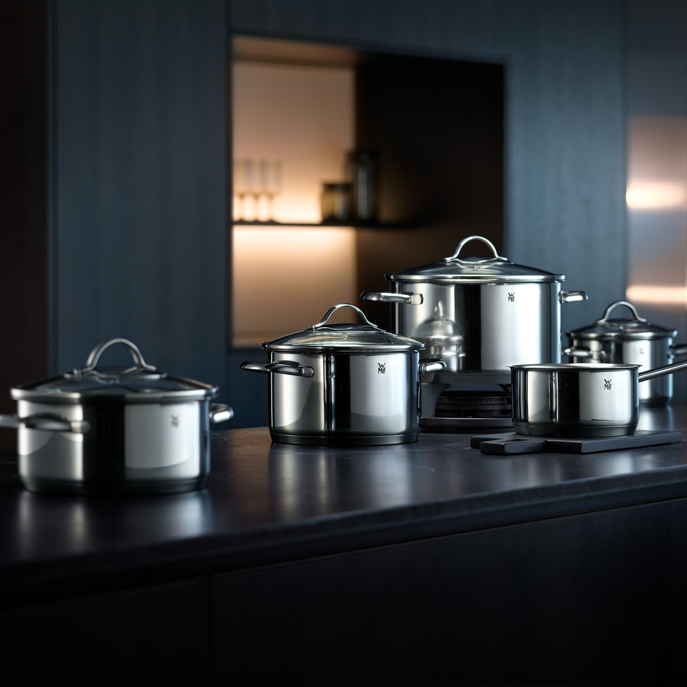 WMF Bratentopf »Provence Plus« 2 Stk. tlg. Cromargan® Edelstahl Rostfrei 18 günstig online kaufen