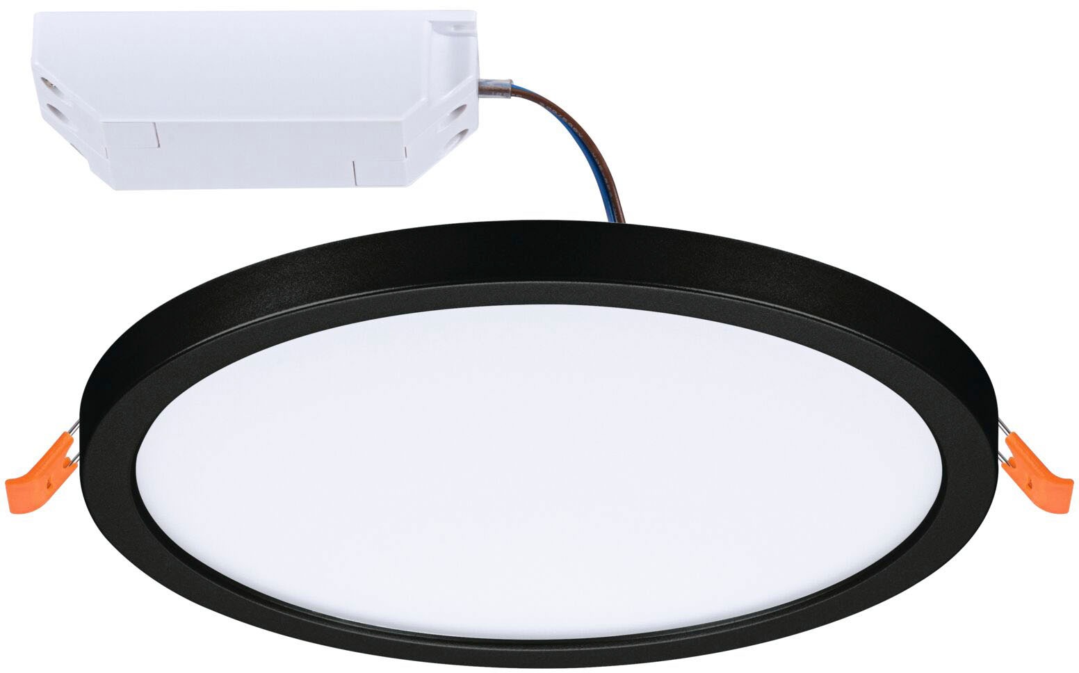 Paulmann LED Einbauleuchte »LED Einbaupanel Areo VariFit IP44 rund 175mm 3000K Schwarz dimmbar«, 1 flammig, LED Einbaupanel Areo VariFit IP44 rund 175mm 3000K Schwarz dimmbar