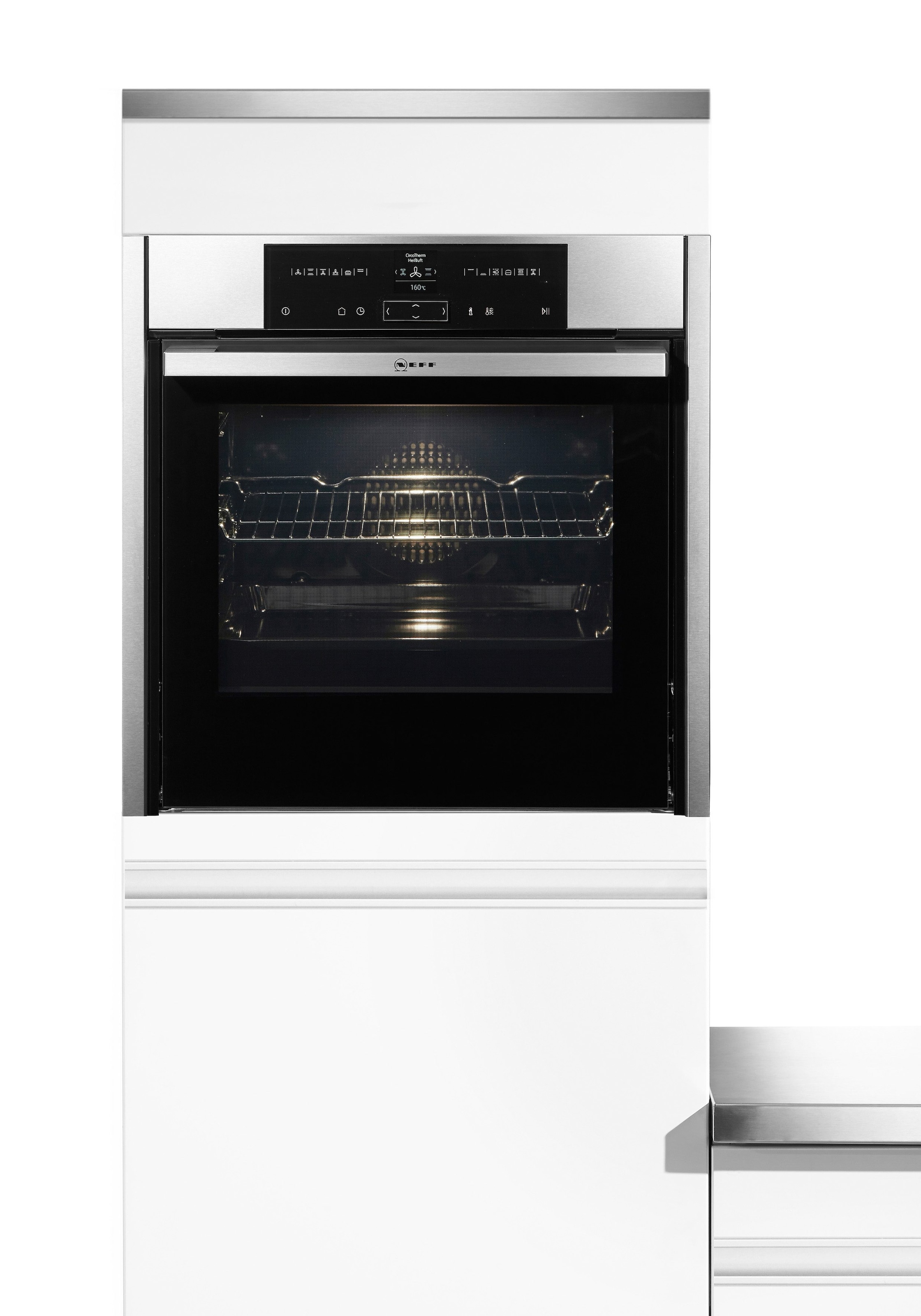 Bild von NEFF Pyrolyse Backofen »B55CR22N0«, N 70, B55CR22N0, mit Teleskopauszug nachrüstbar, Pyrolyse-Selbstreinigung, mit Slide&Hide®