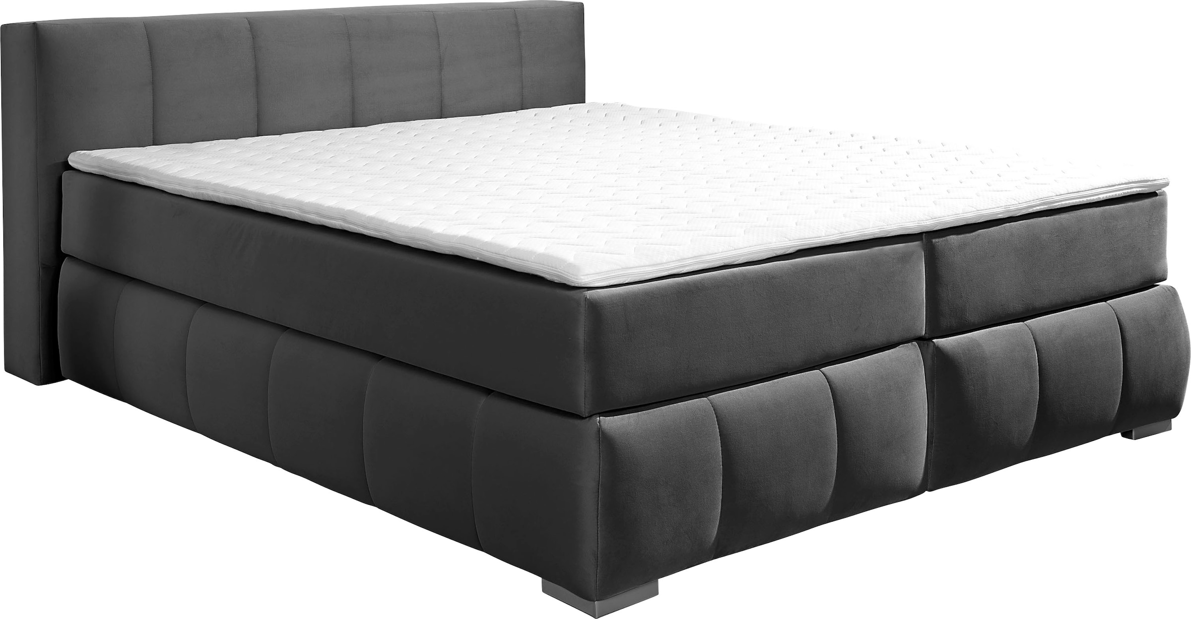 Bild von Guido Maria Kretschmer Home&Living Boxspringbett »Chelles«, inkl. Topper, in XXL- Überlänge 220 cm, Unterbox mit feine Wölbung