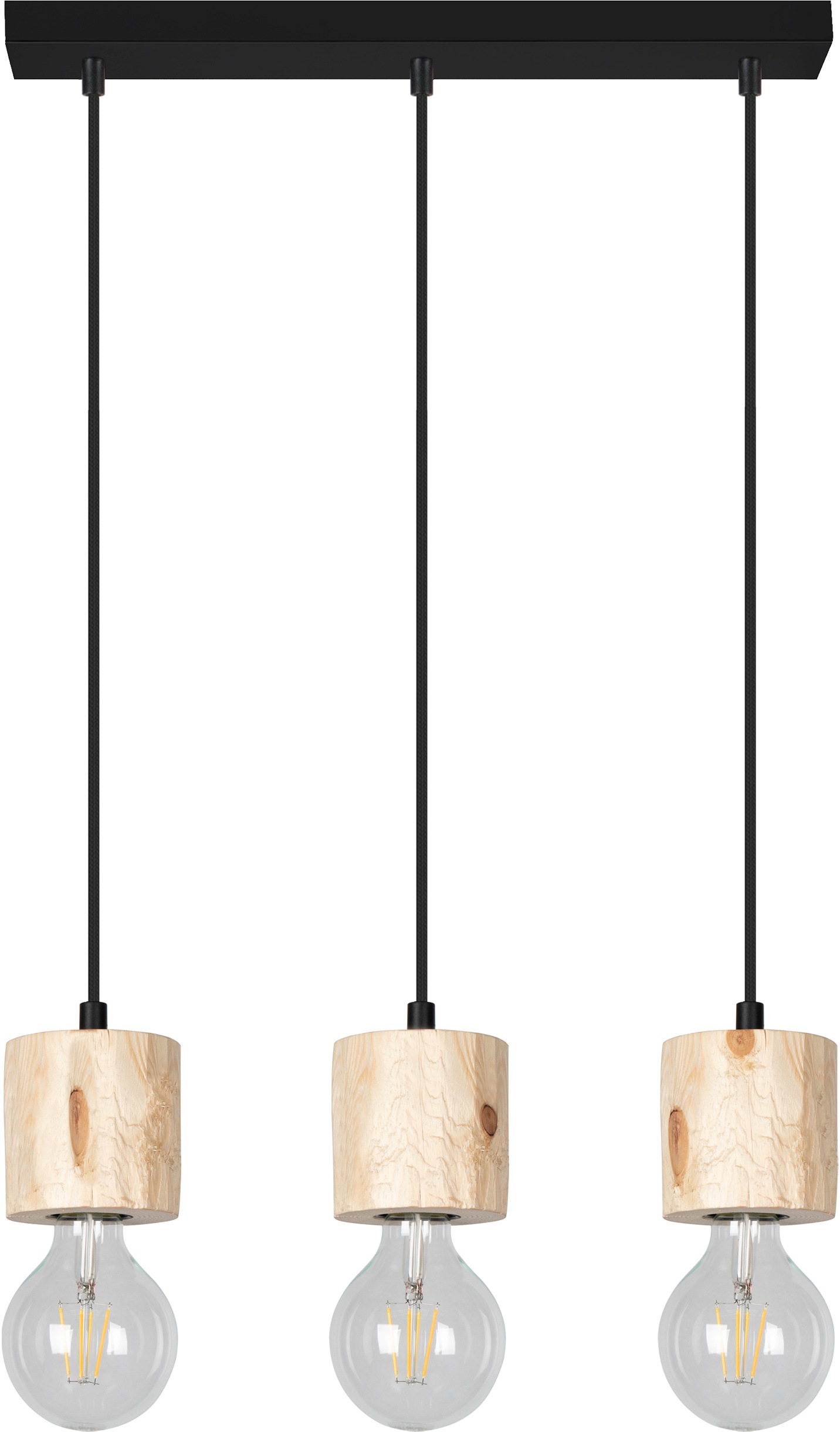 SPOT Light Pendelleuchte »PINO«, 3 flammig, Leuchtmittel E27   ohne Leuchtm günstig online kaufen