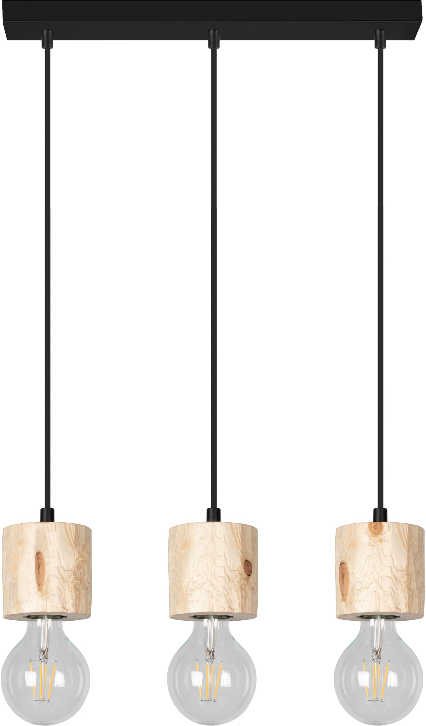 SPOT Light Pendelleuchte »PINO«, 3 flammig, Leuchtmittel E27   ohne Leuchtm günstig online kaufen