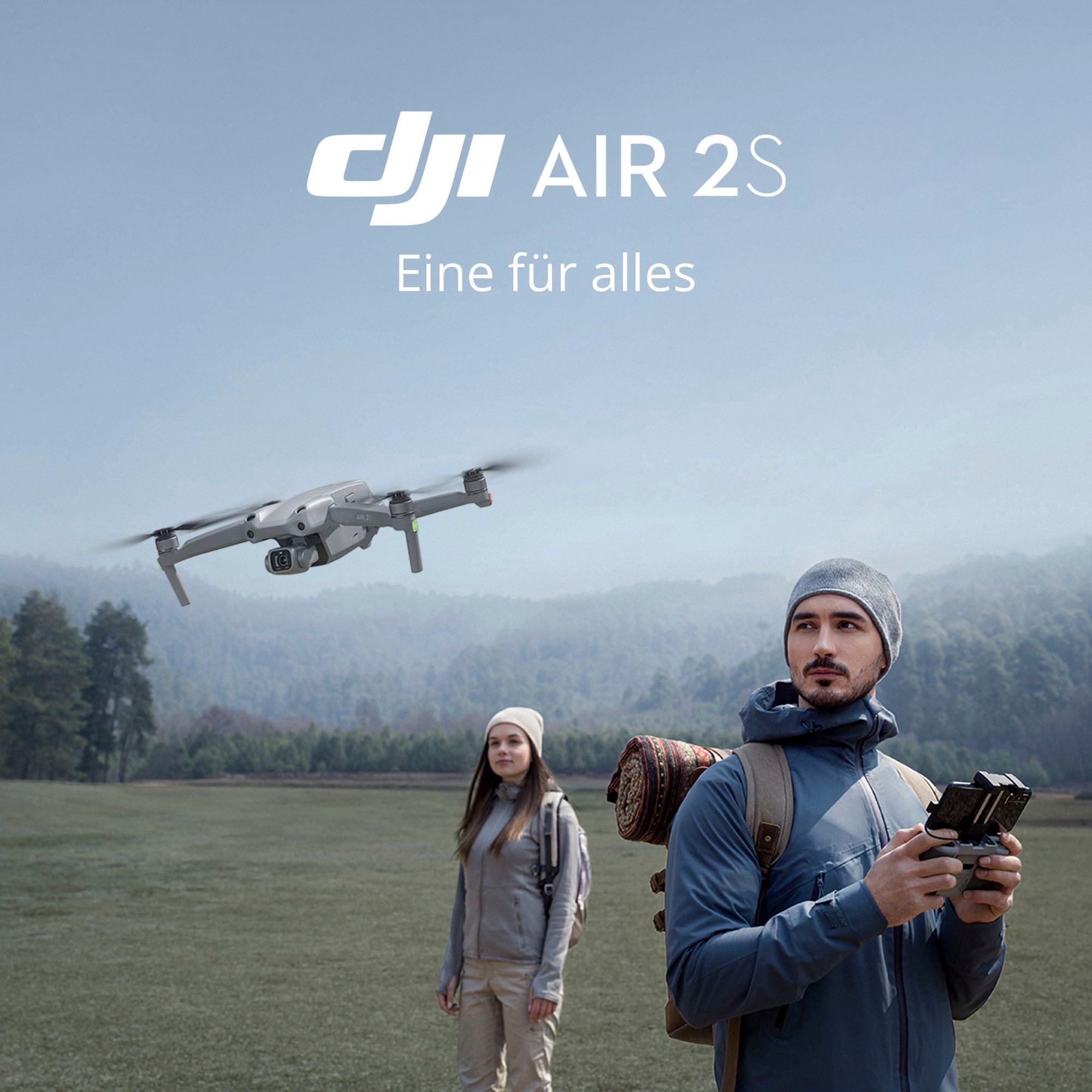 DJI Drohne »AIR 2S«, 1-Zoll CMOS-Sensor, 5,4K Video, Hindernisvermeidung in 4 Richtungen