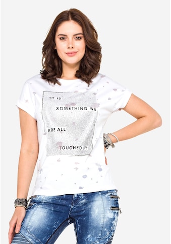 Cipo & Baxx T-Shirt, mit stylischem Frontprint kaufen