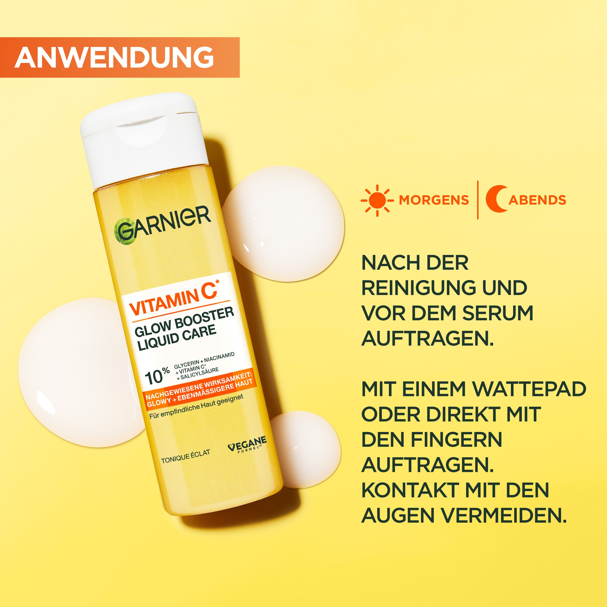 GARNIER Toner »Garnier Vitamin C* Glow Booster Liquid Care«