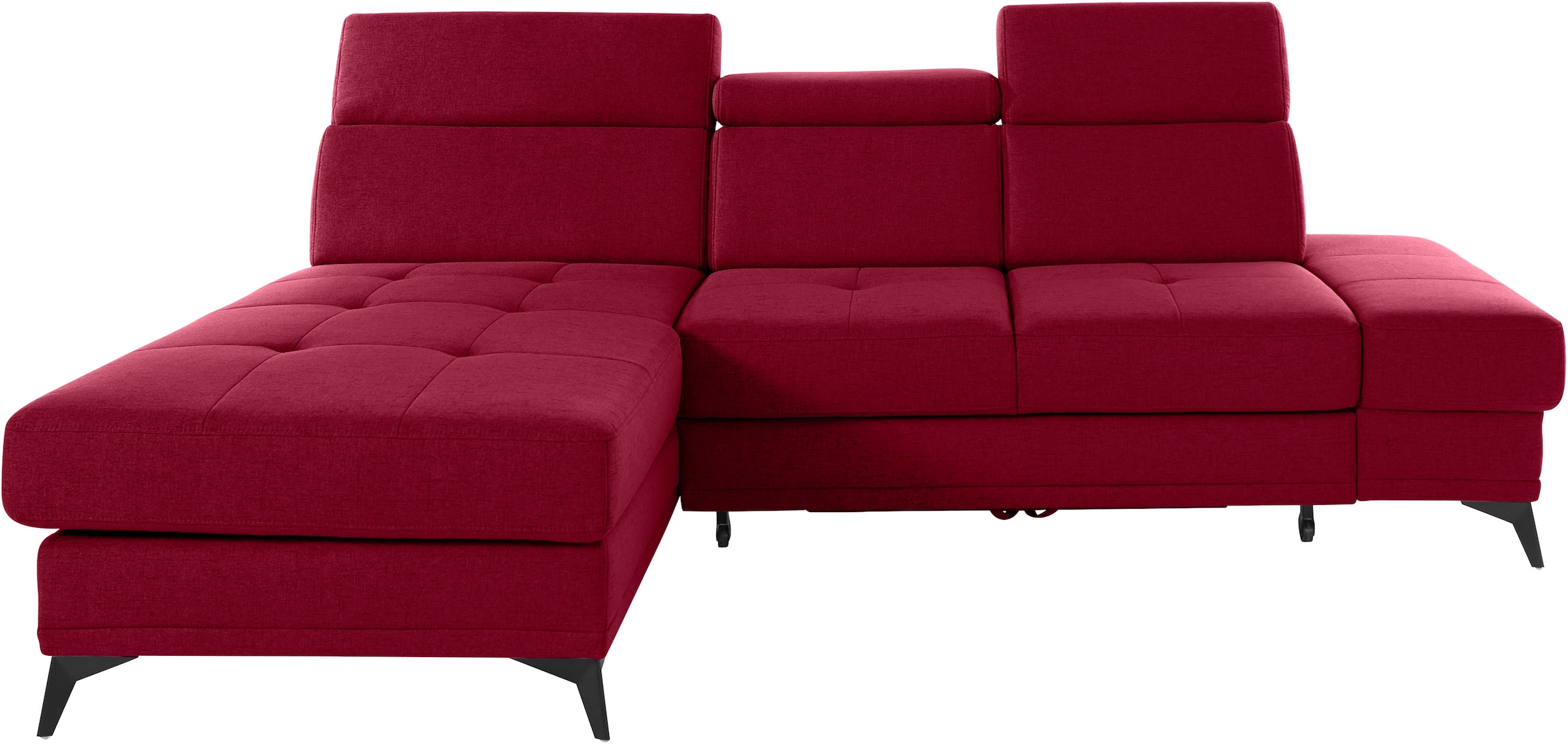 Home affaire Ecksofa »Cardiz L-Form« inkl.Kopfteilverstellung und Federkern günstig online kaufen