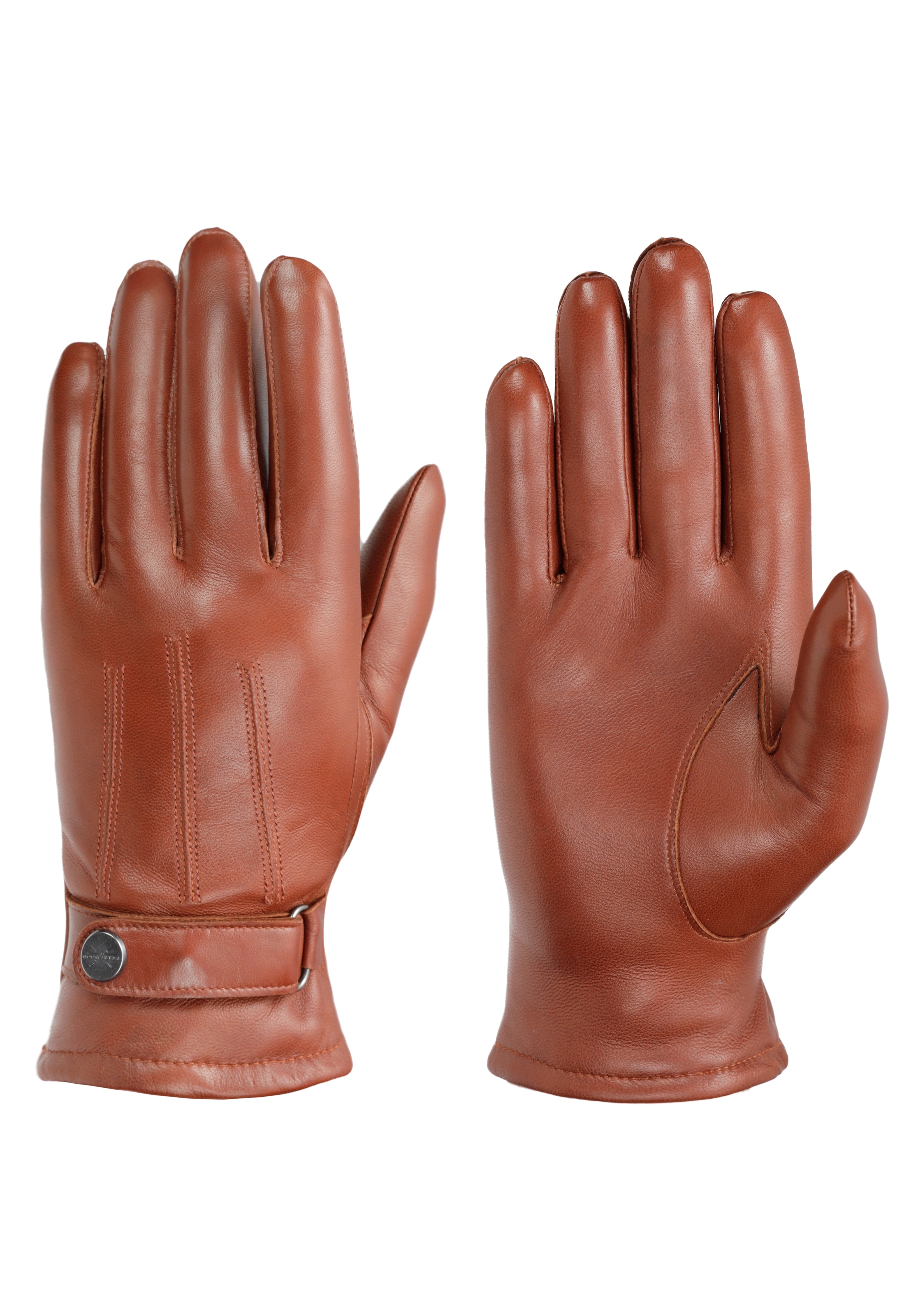 PEARLWOOD Lederhandschuhe »BROOKS« 1 Paar, weiches Innenfutter, Wollanteil, verstellbarer Lederriegel chestnut