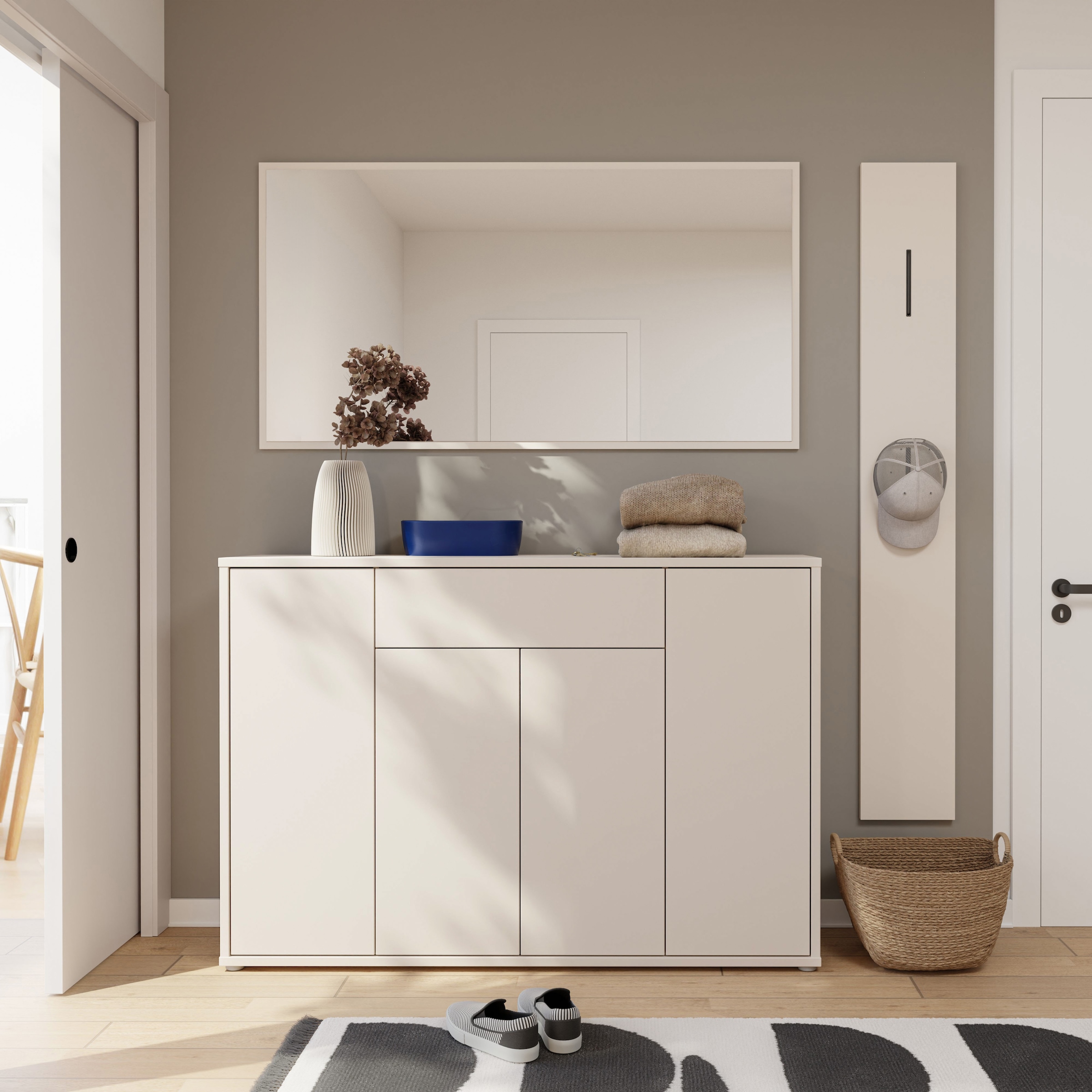 FORTE Garderobenpaneel B/H/T 25/174/2,2 cm, Wandmontage,