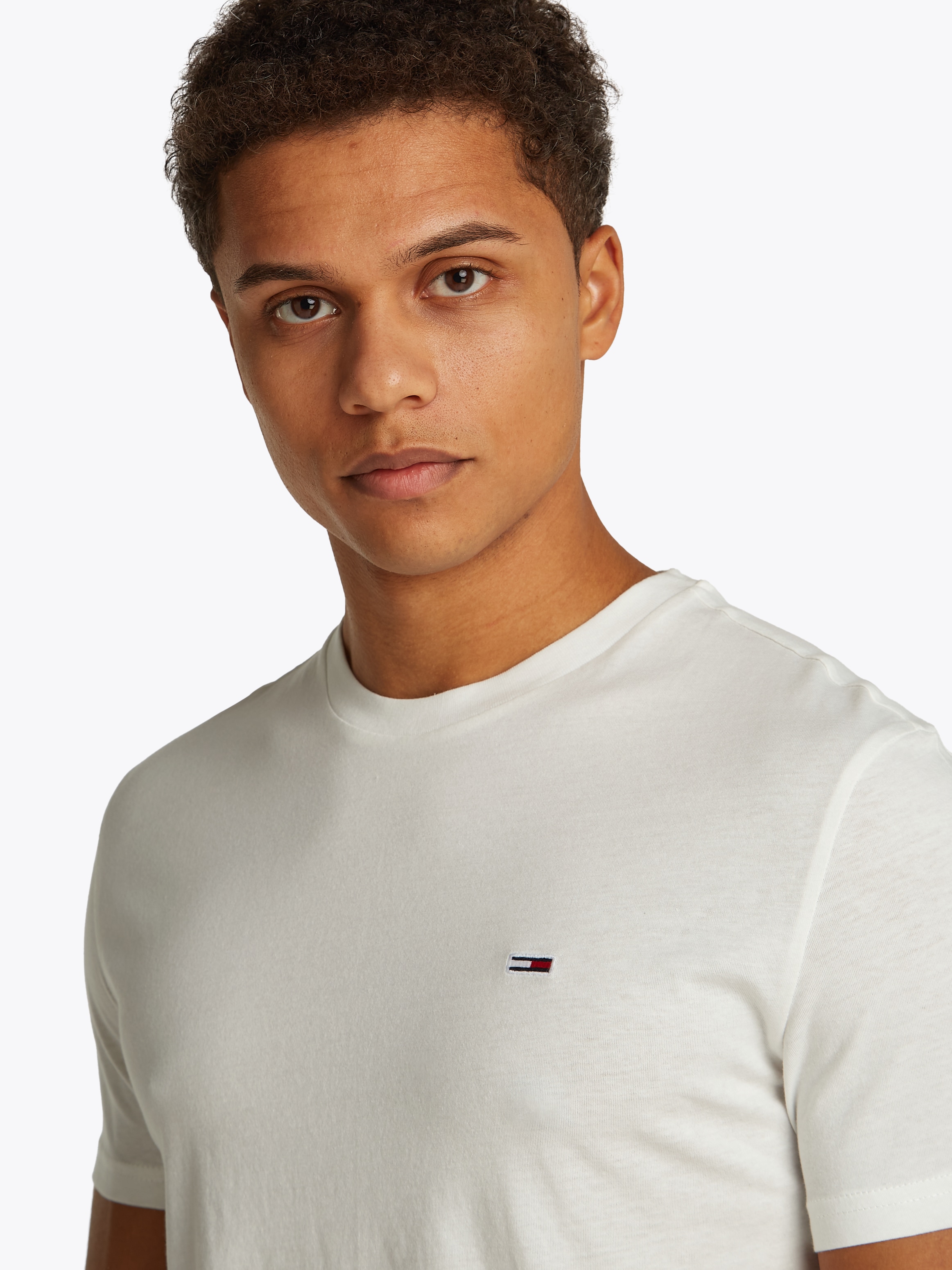 Tommy Jeans T-Shirt »TJM XSLIM 3 PACK TEE«, Mit Rundhalsausschnitt
