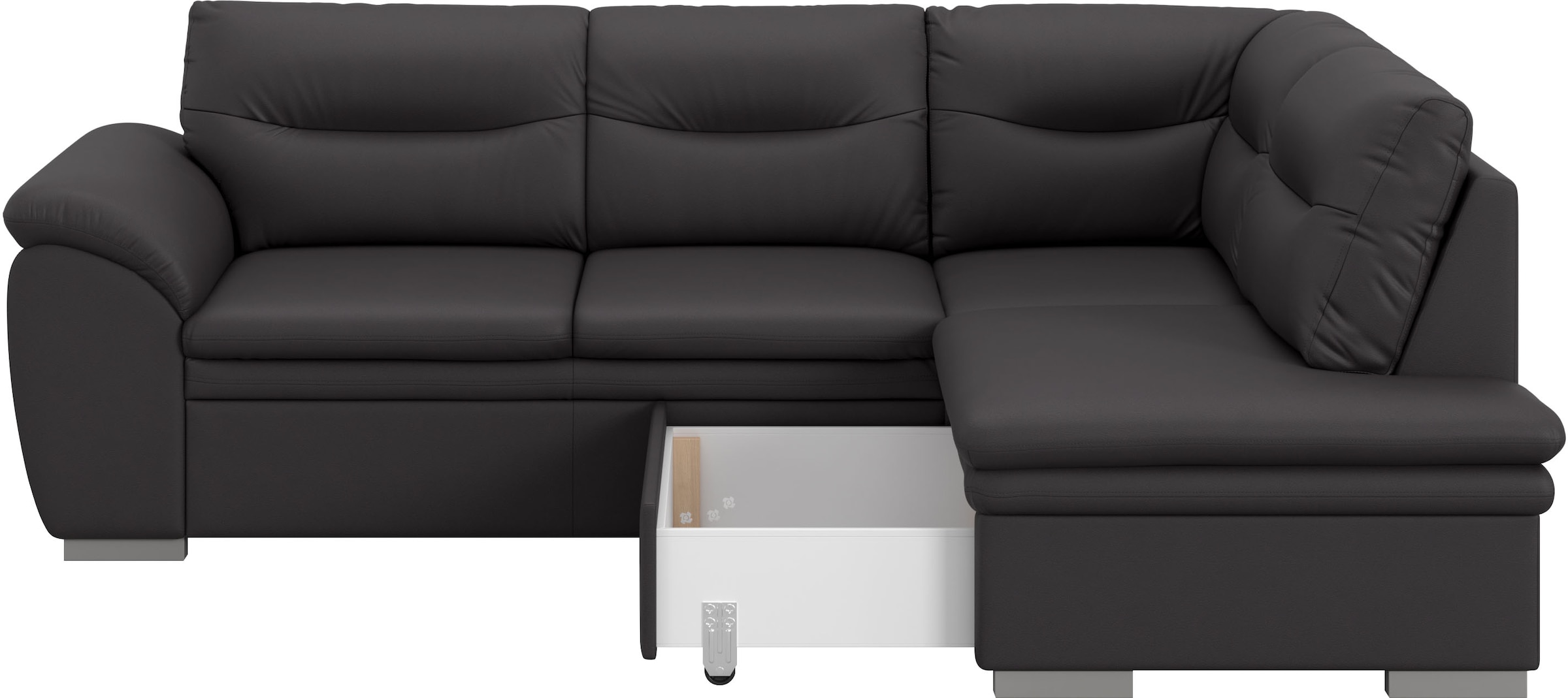 COTTA Ecksofa »Leandra L-Form«, wahlweise mit Bettfunktion & Bettkasten