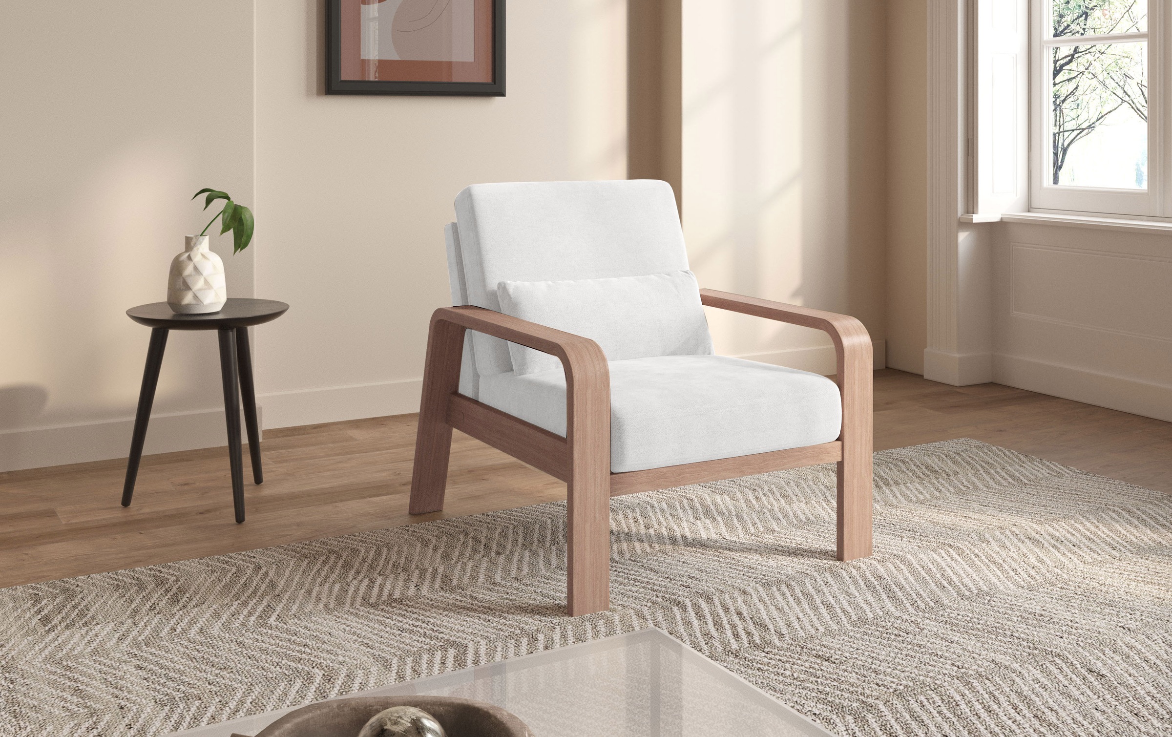sit&more Sessel »Kolding«, Armlehnen aus Buchenholz in natur, verschiedene günstig online kaufen