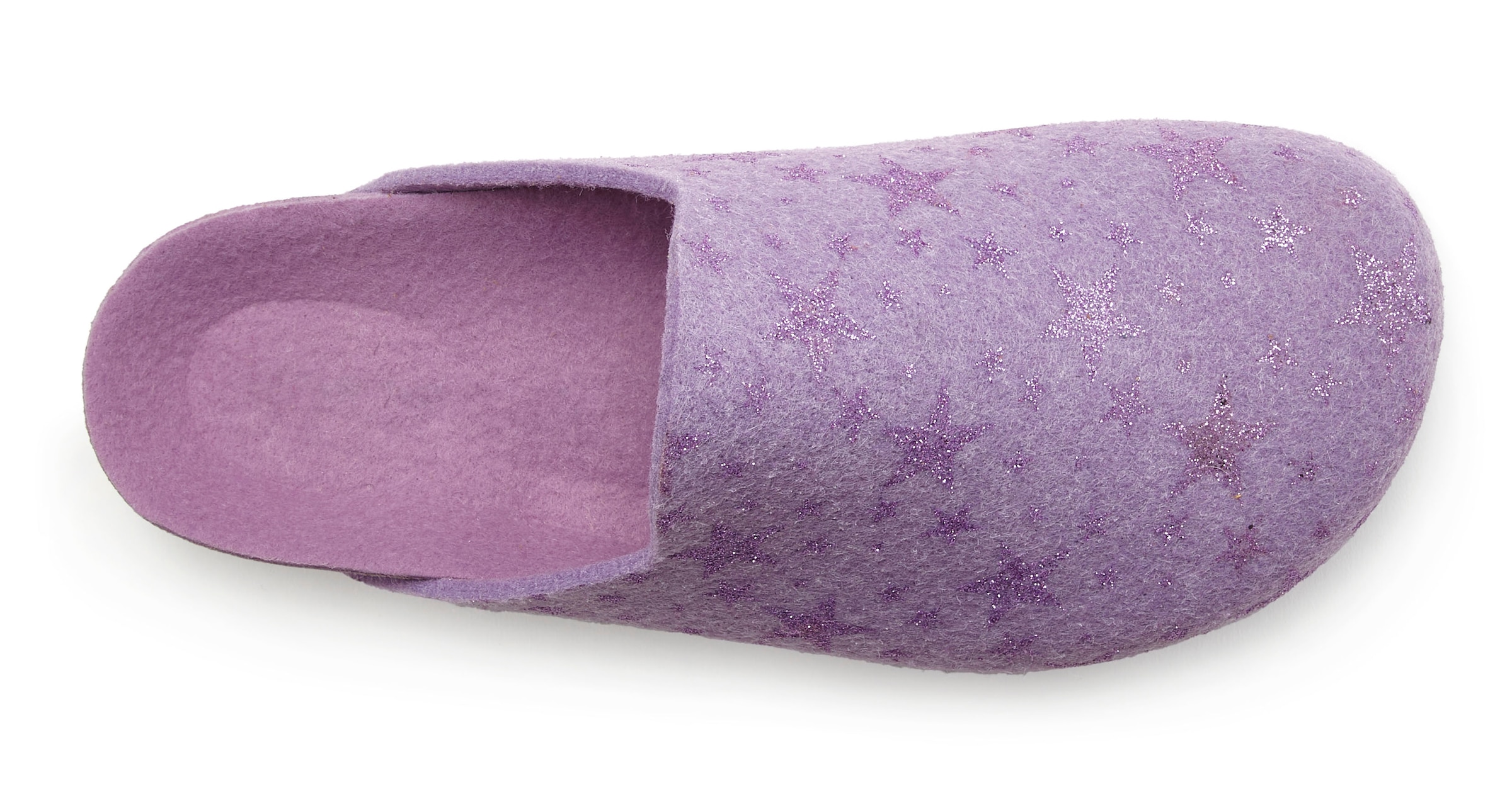 Vivance Pantolette »Hausschuh, Clog, Pantoffel,«, aus Filz mit wärmenden Korkfußbett & Sternenprint