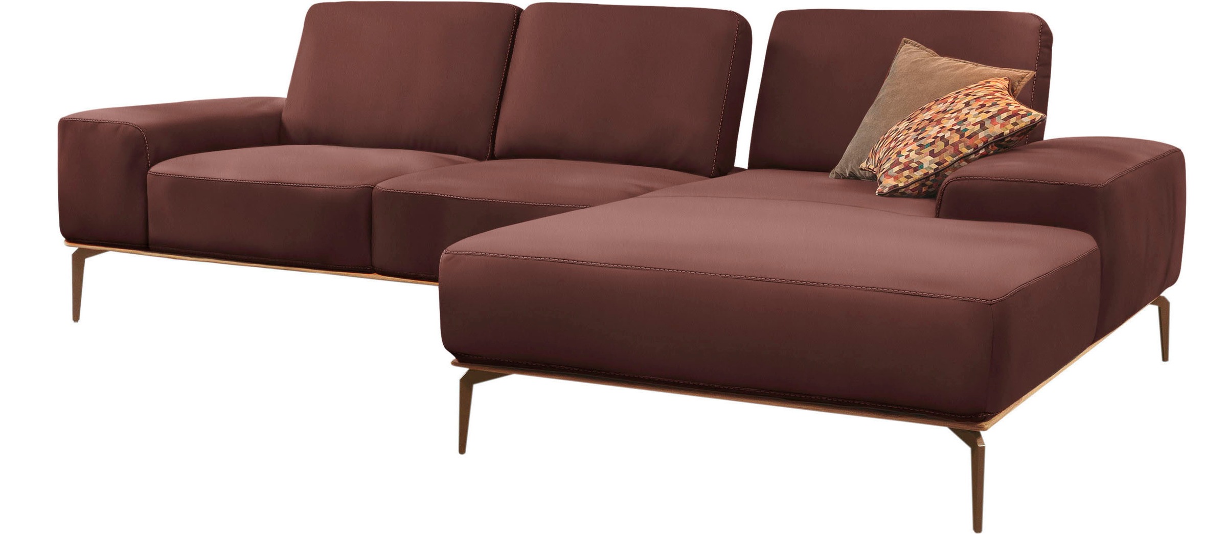 W.SCHILLIG Ecksofa "run, Designsofa mit tollem Sitzkomfort, bequem, L-Form" günstig online kaufen