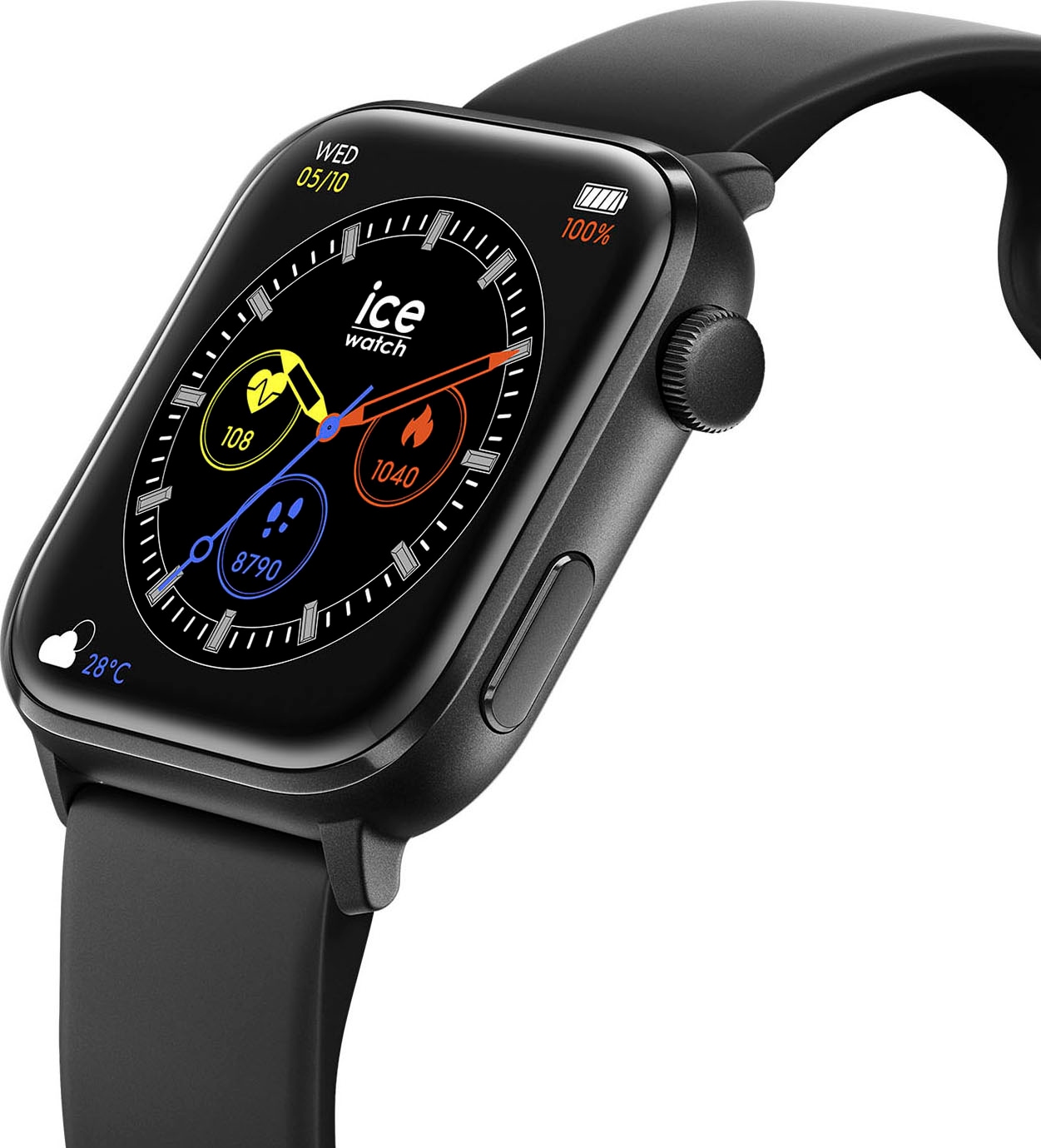 ice-watch Smartwatch »ICE smart 2.0 - 1.96«, Armbanduhr, Damenuhr, Herrenuhr, Silikonarmband)